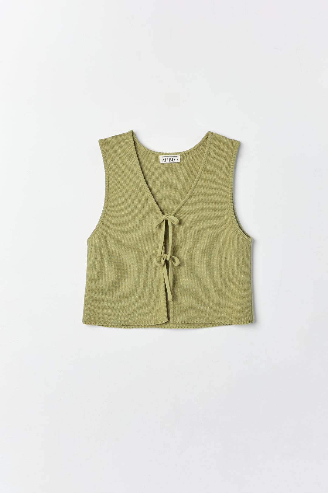 Luzia Vest | Olive Green | Cotton Alpaca Blend | Ahblo