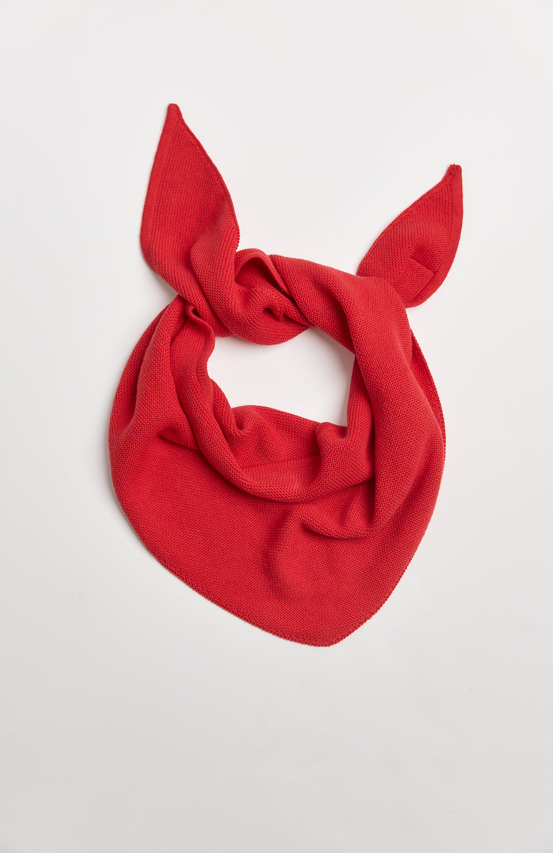 Luzia Head Scarf Triangle in Cherry Red