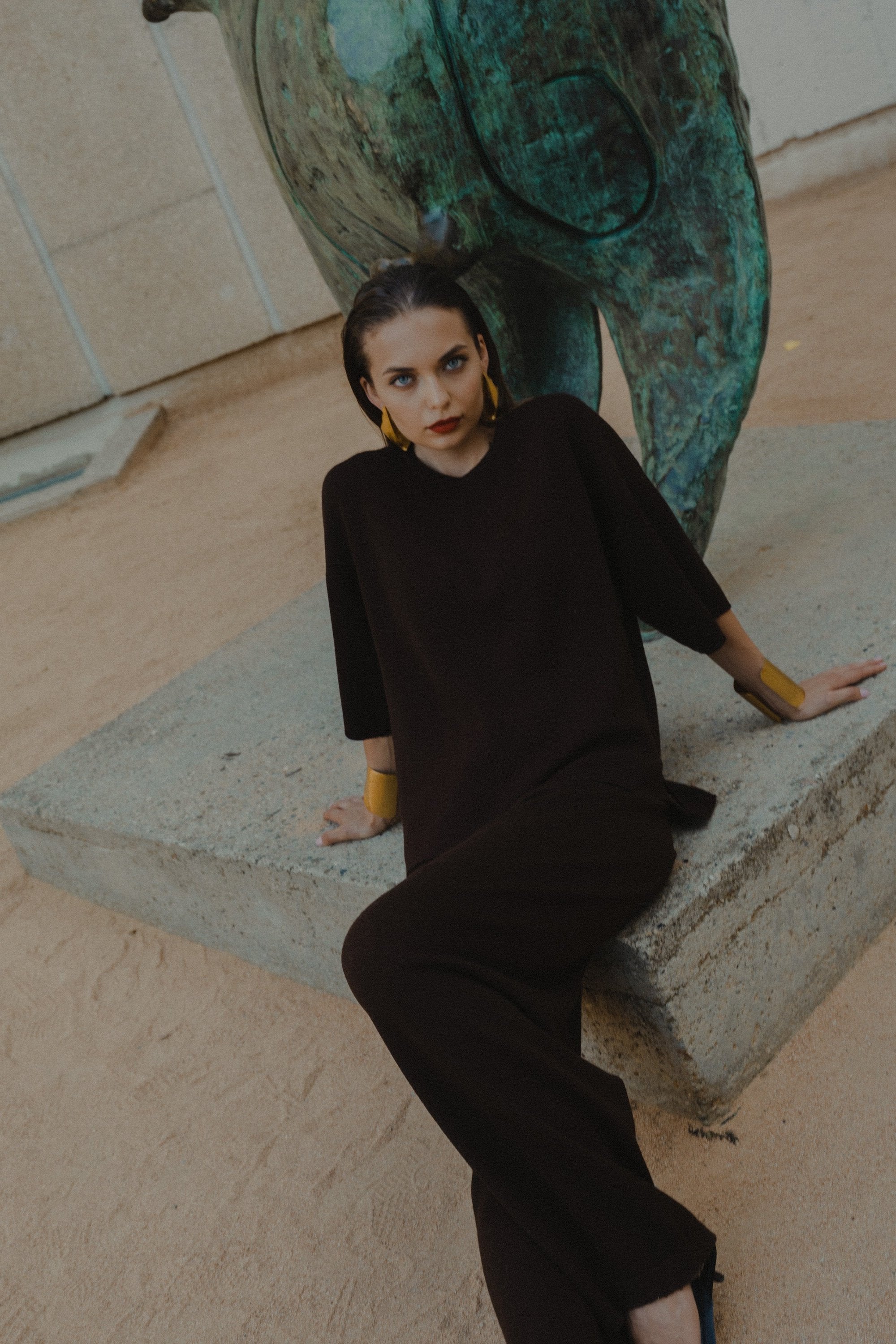 Solace Relaxed Fit T-Shirt in dark brown