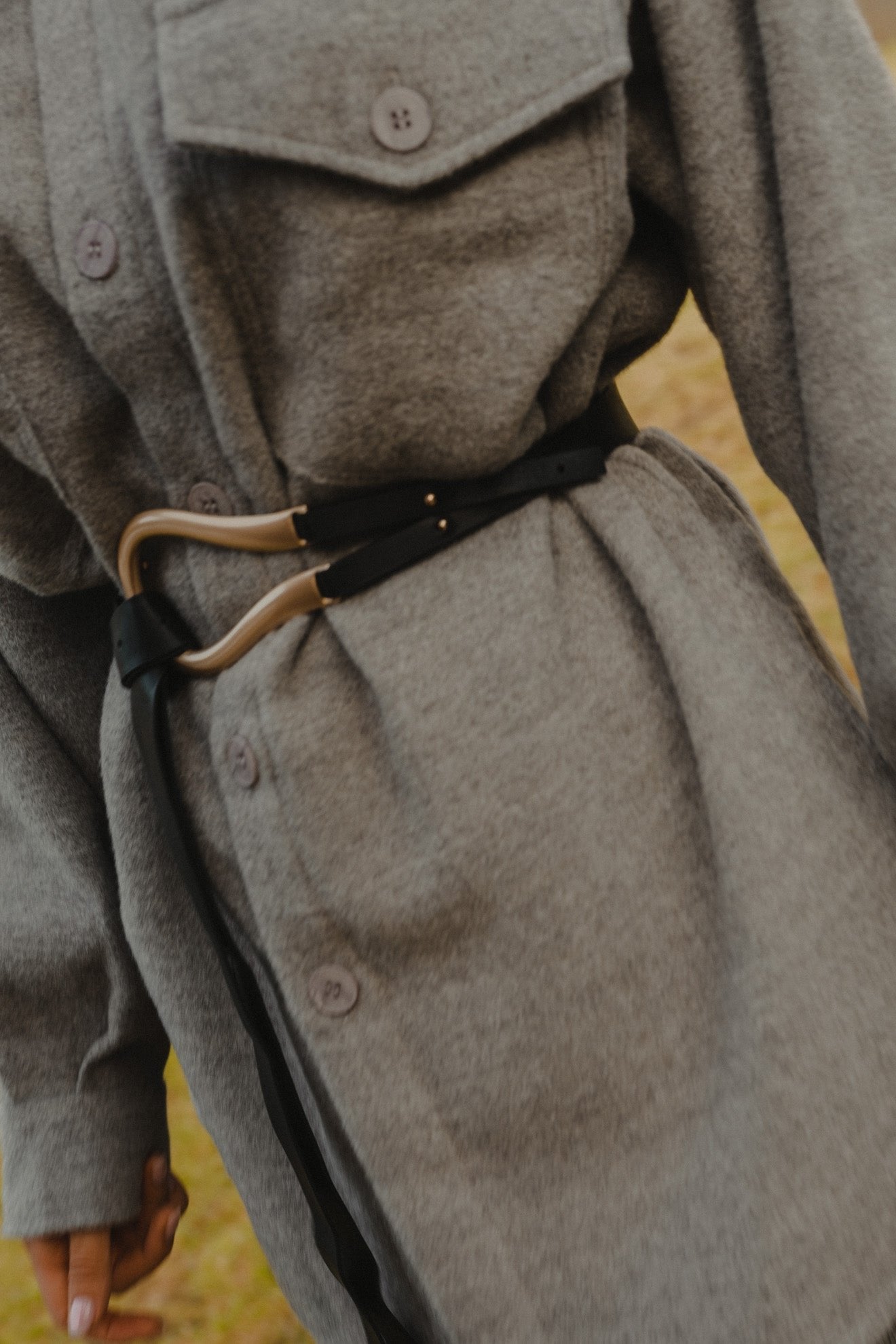 Noa Alpaca Jacket in Grey