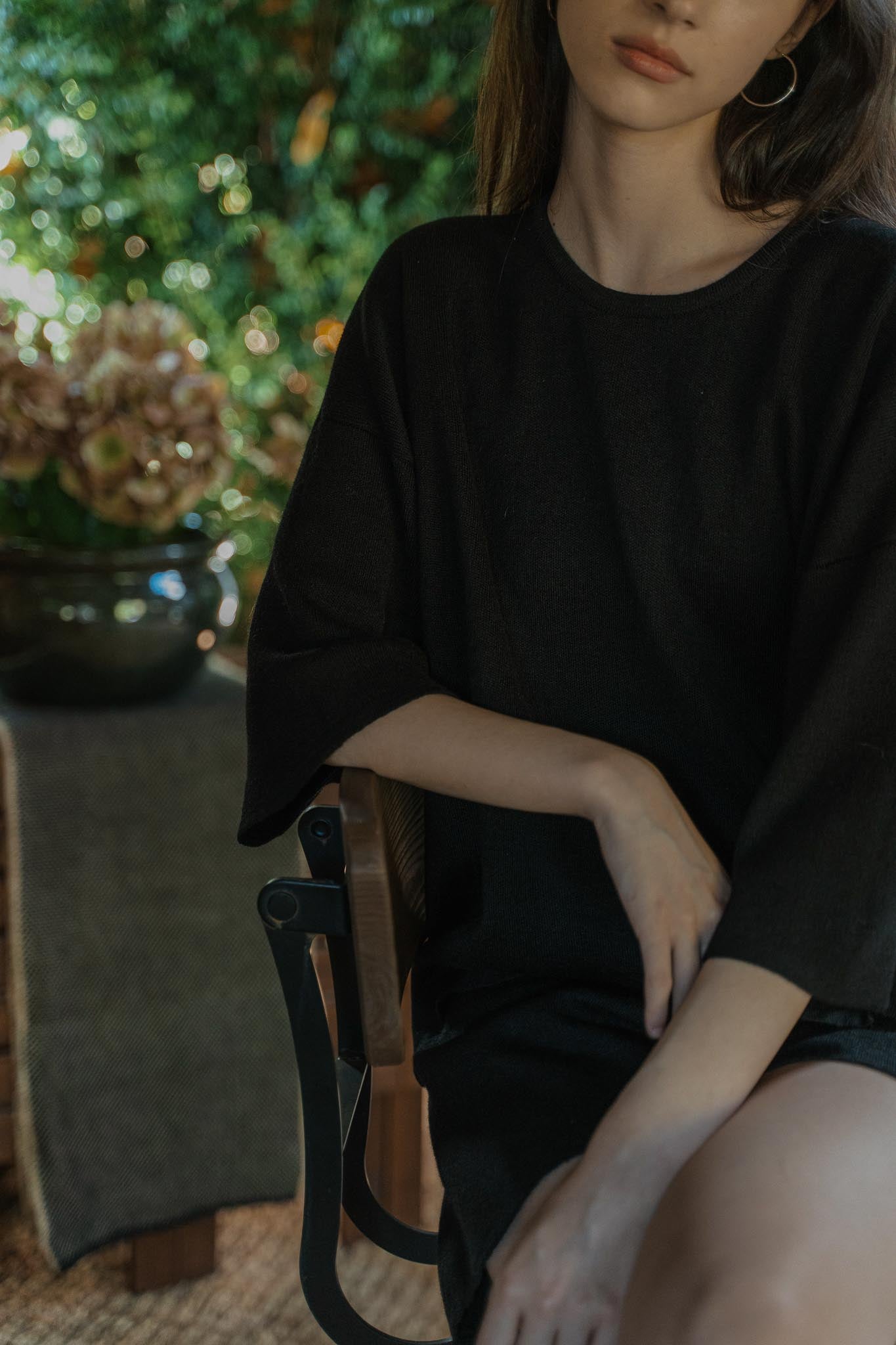 The Solace Relaxed Fit T-Shirt in black