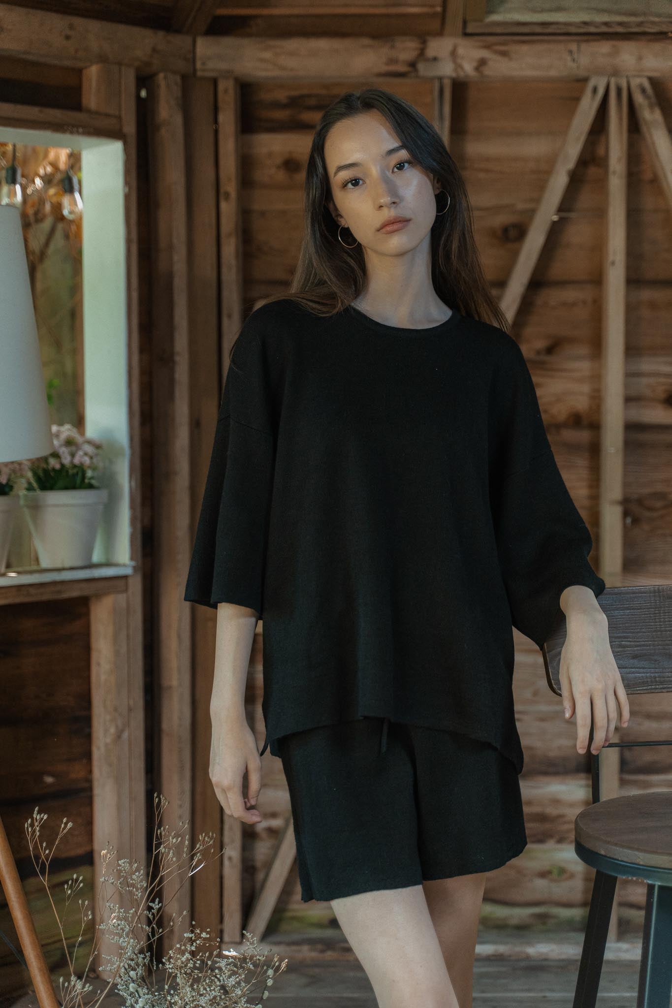 The Solace Relaxed Fit T-Shirt in black