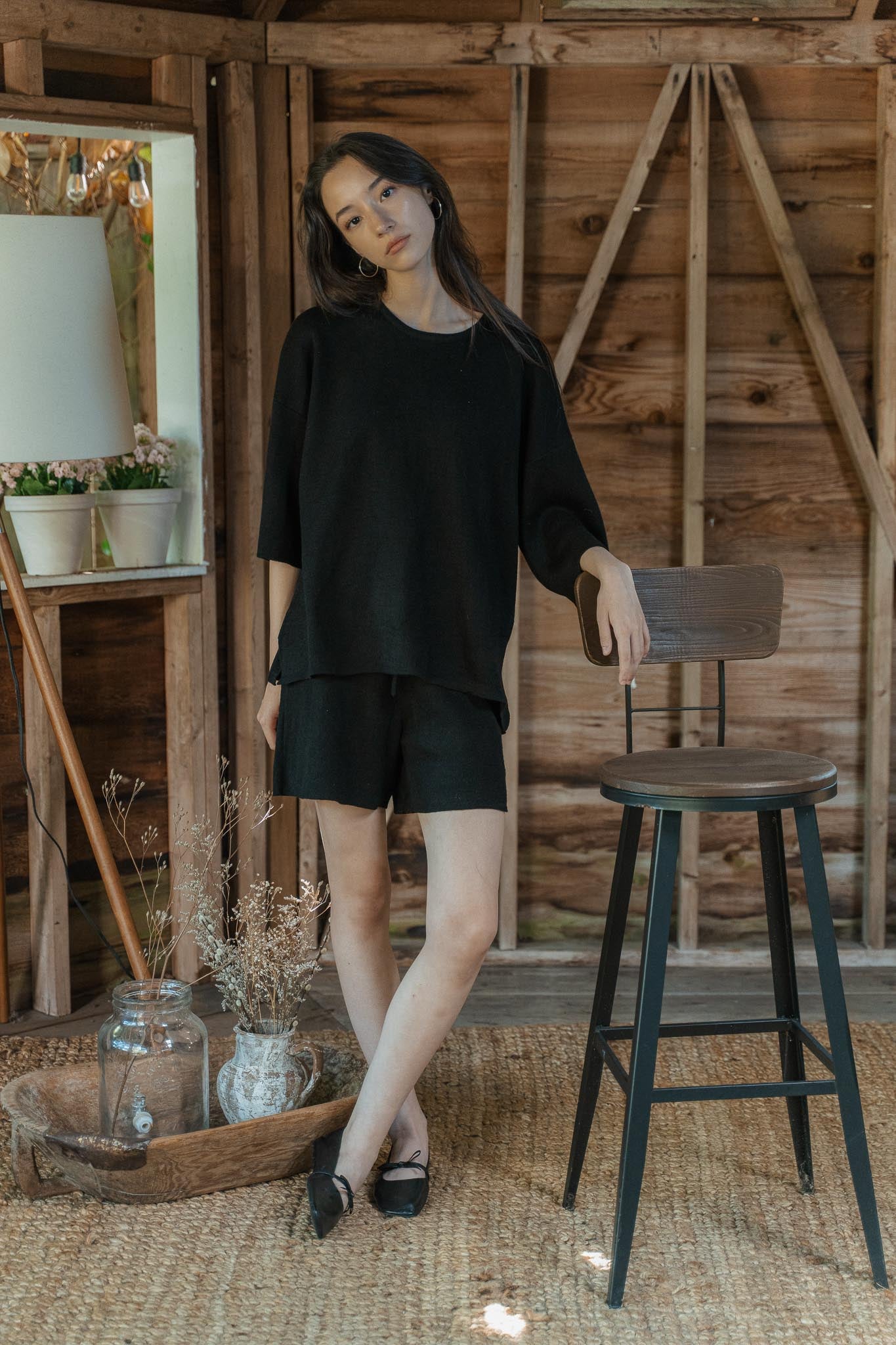 The Solace Relaxed Fit T-Shirt in black