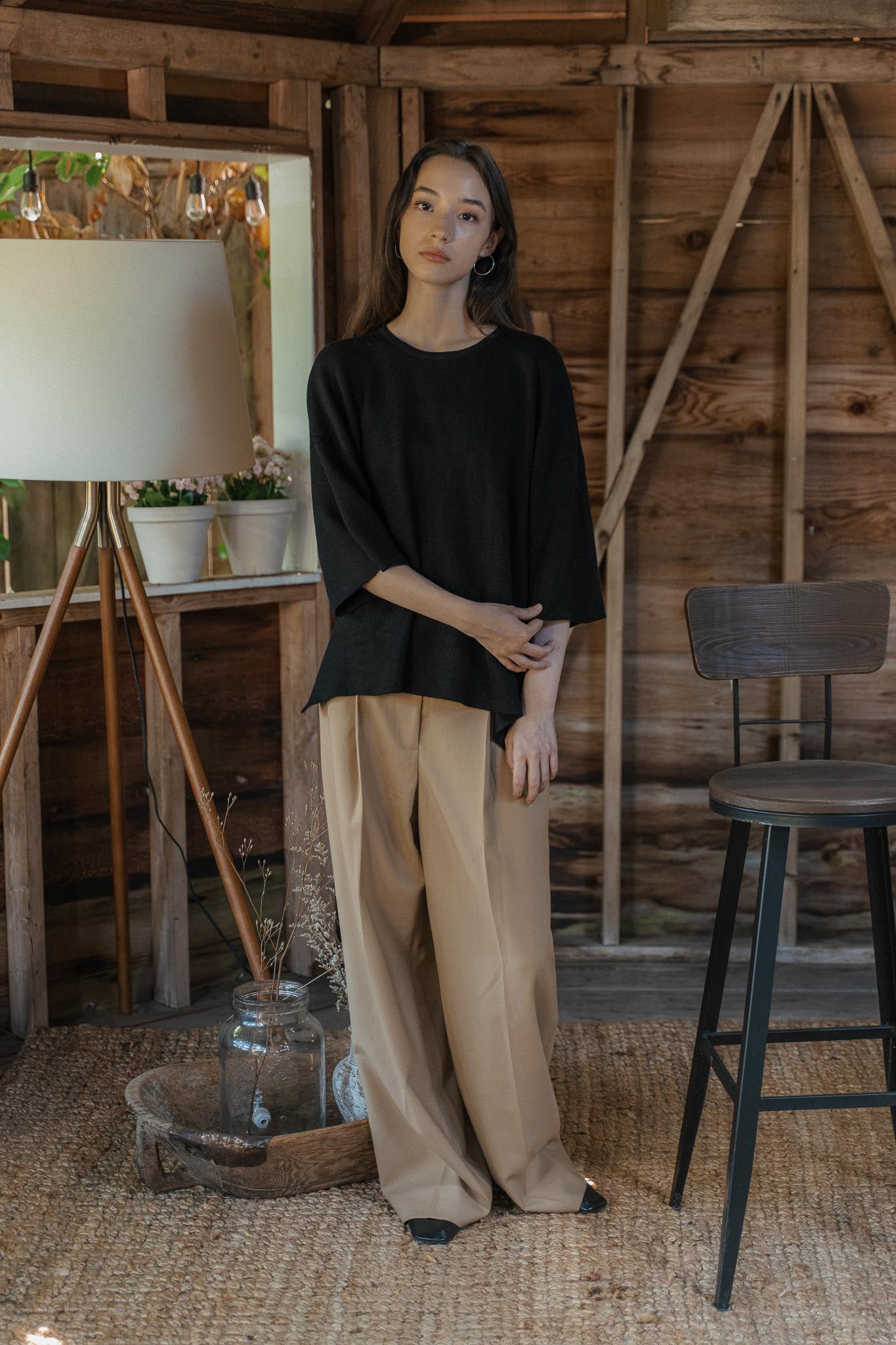 The Solace Relaxed Fit T-Shirt in black