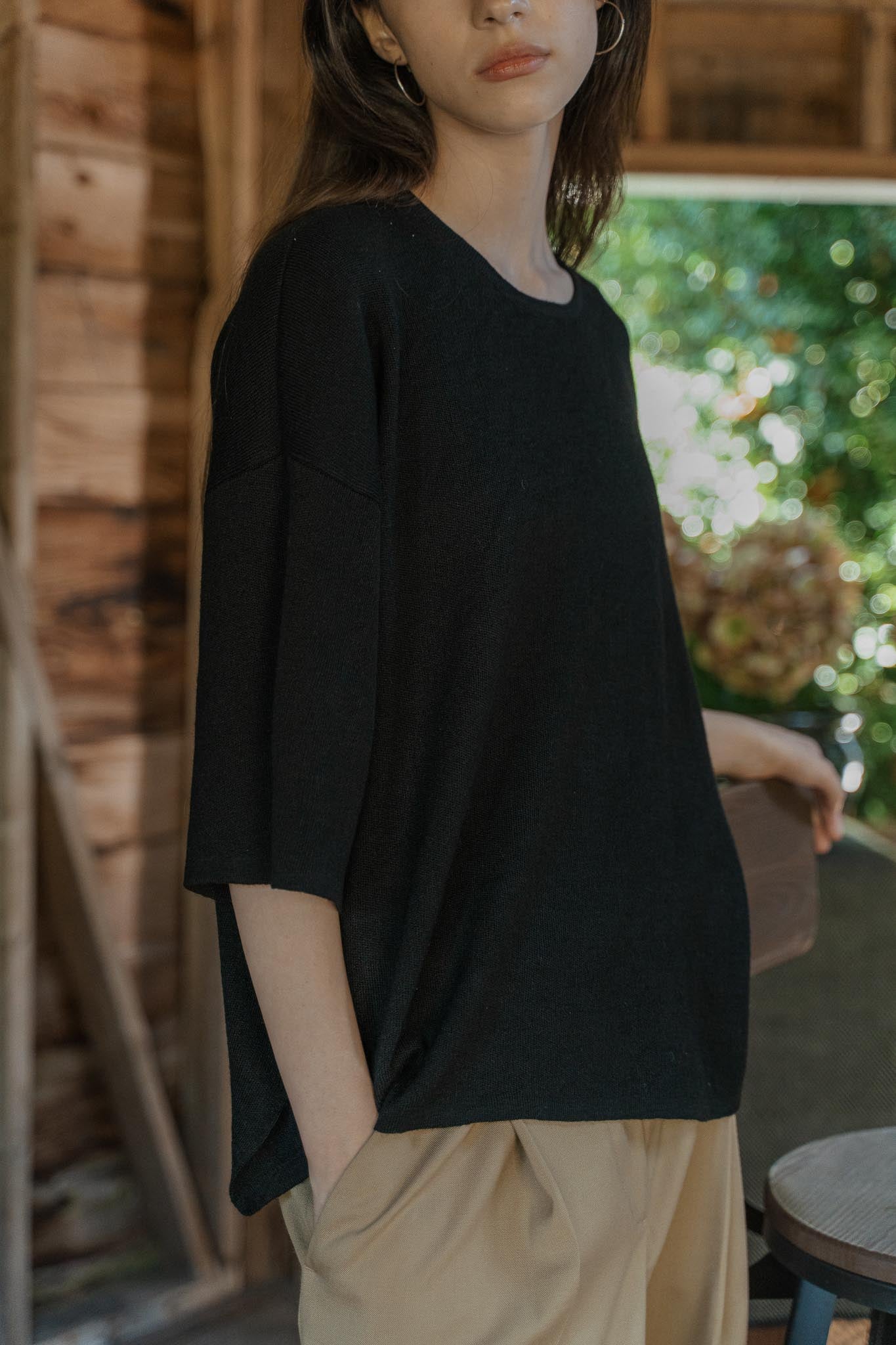 The Solace Relaxed Fit T-Shirt in black