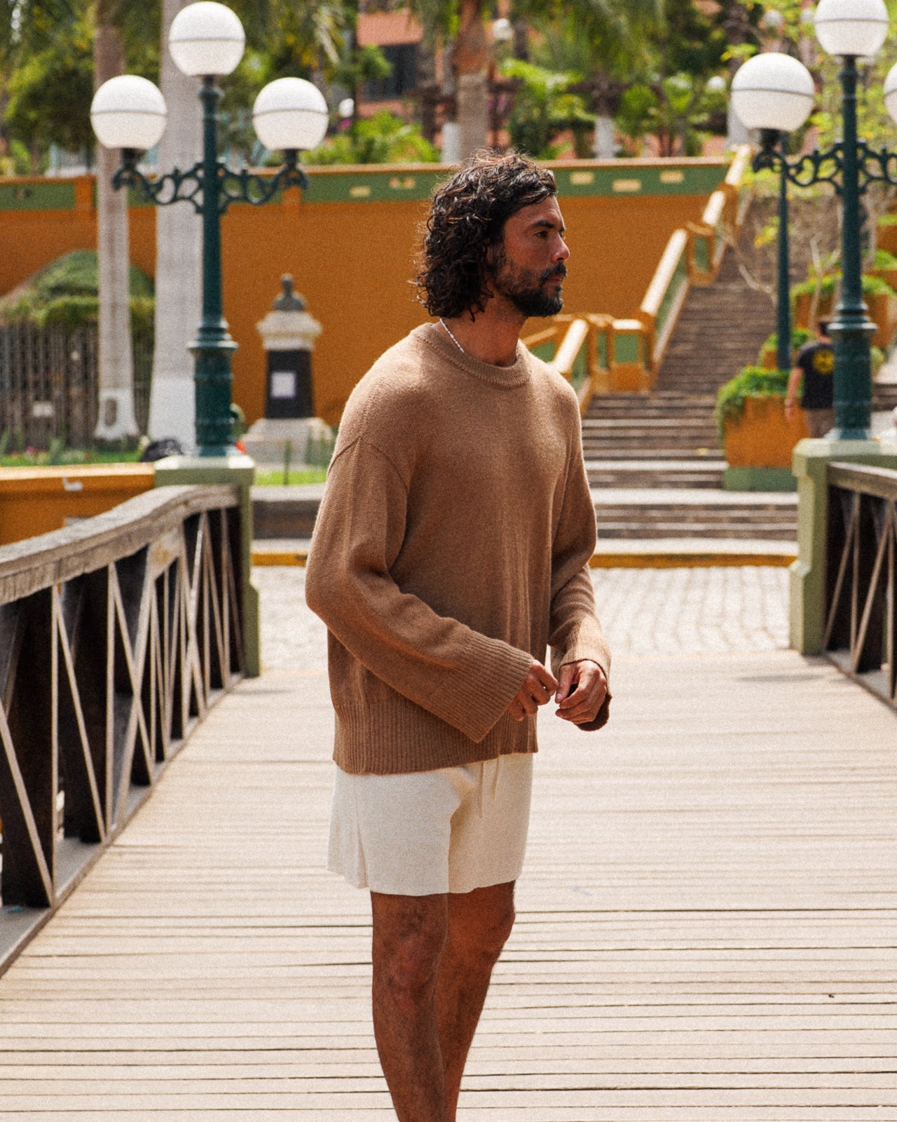 Haven Baby Alpaca Crew in Camel