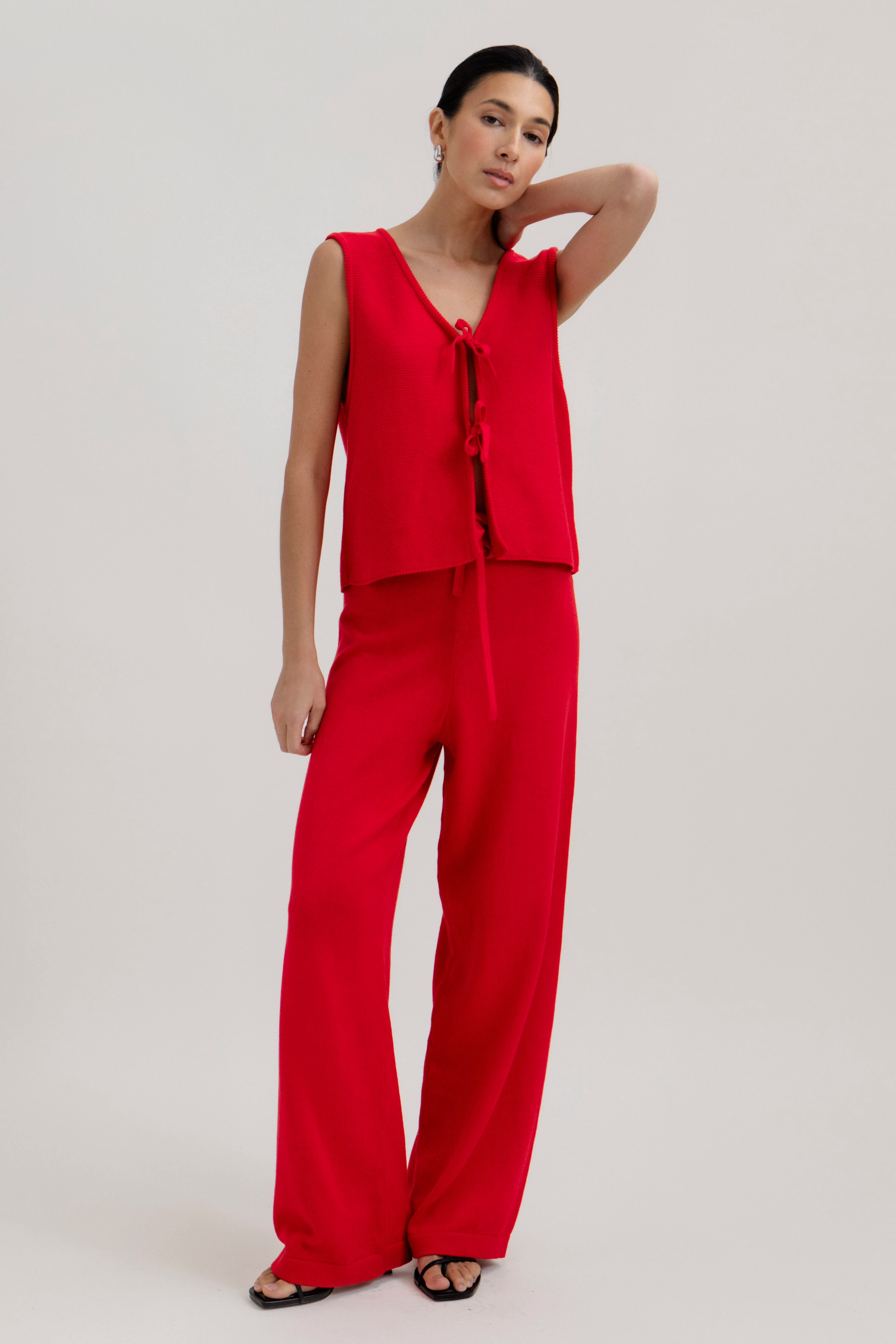 The Alba Pants in Cerise