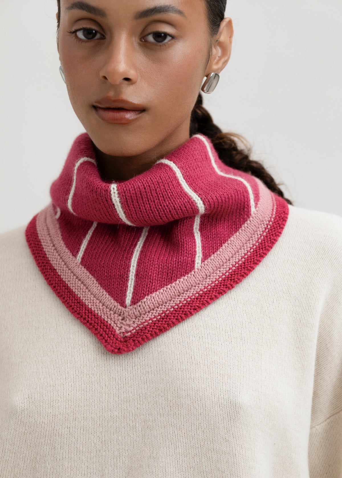 The Lina Scarf in Wild Rose