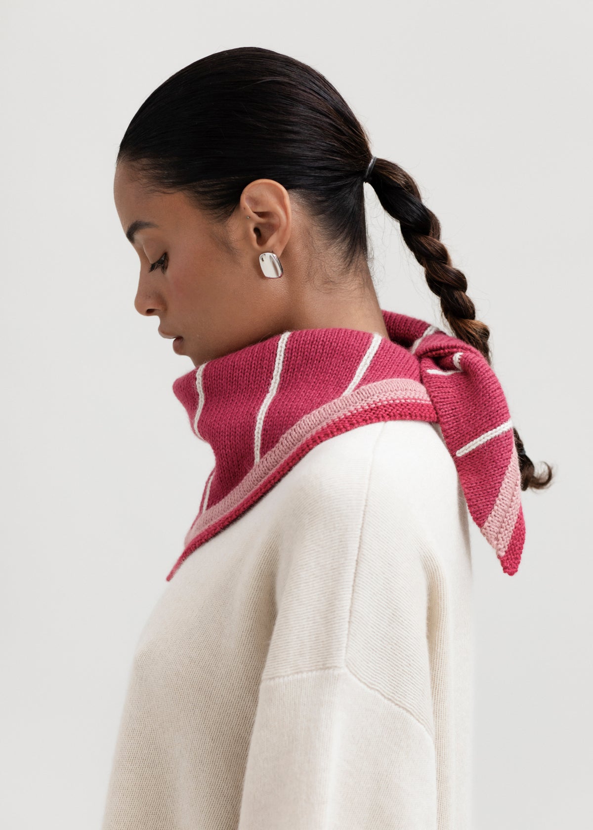 The Lina Scarf in Wild Rose