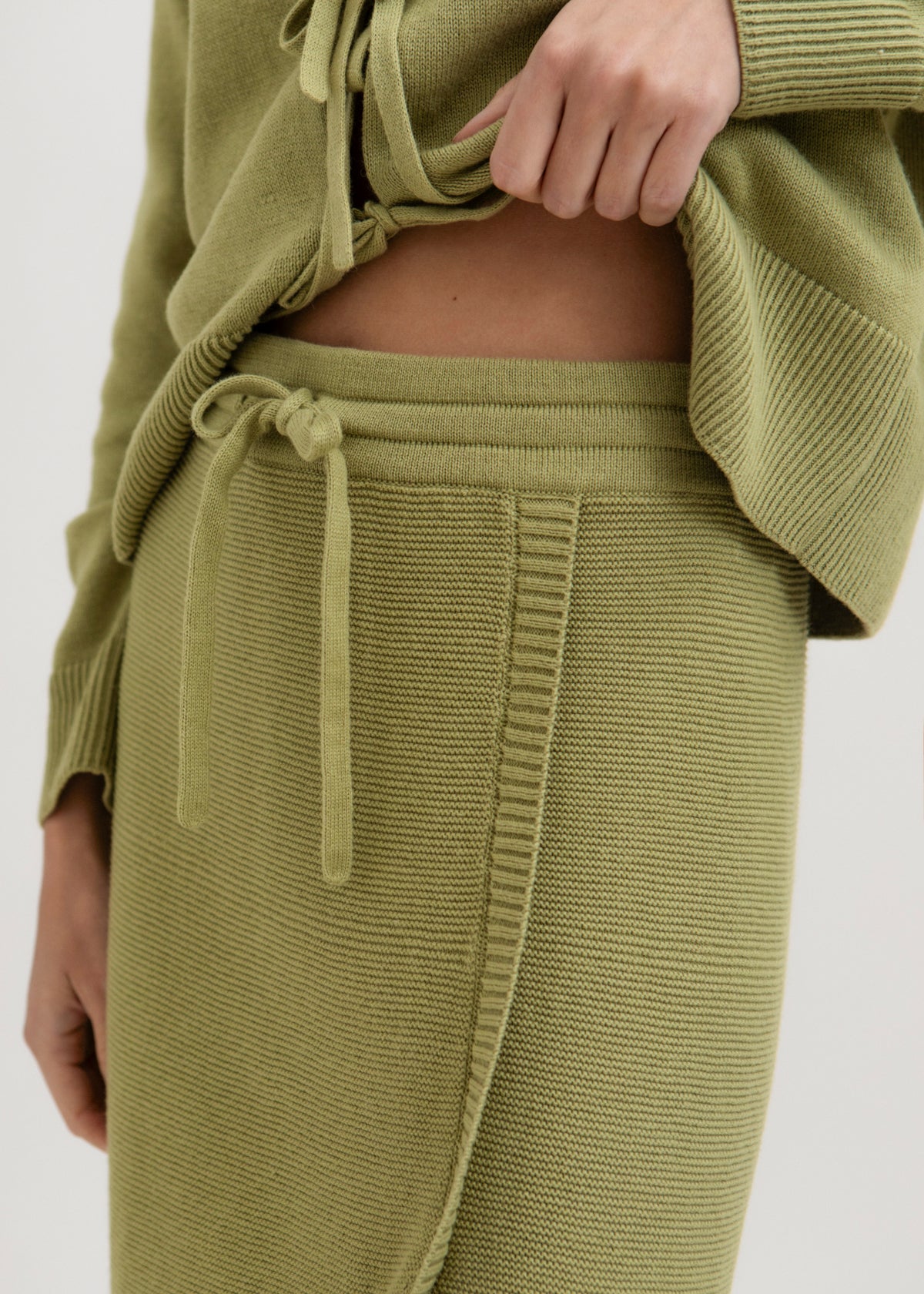 The Alin Mini Skirt in Olive