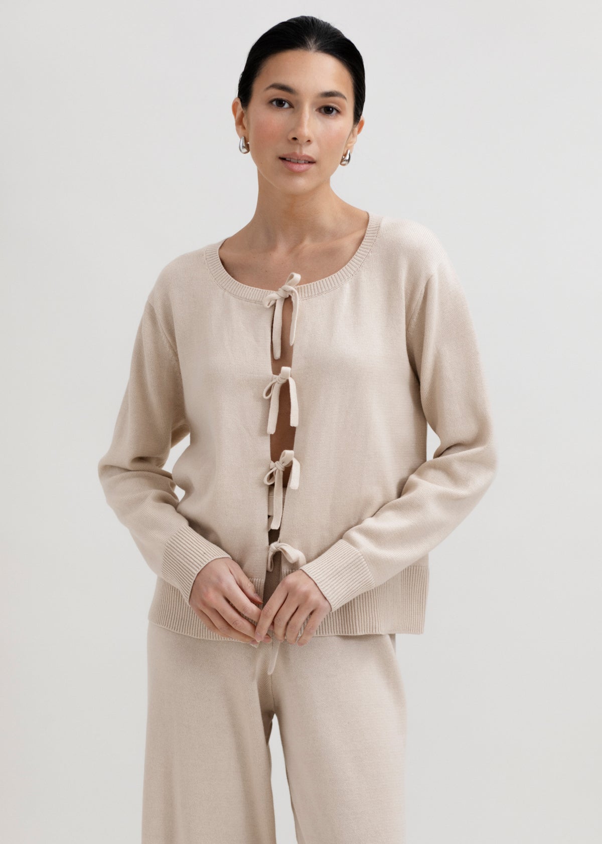 The Amaya Cardigan in Praline
