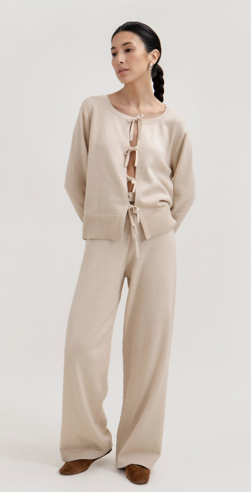 The Amaya Cardigan in Praline
