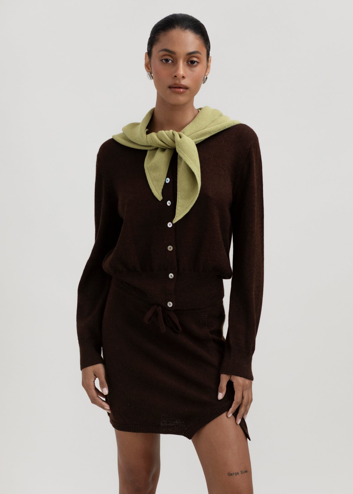 Luzia Head Scarf Triangle in Pistache Green