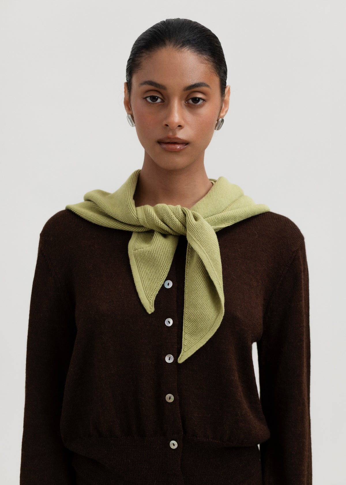 Luzia Head Scarf Triangle in Pistache Green