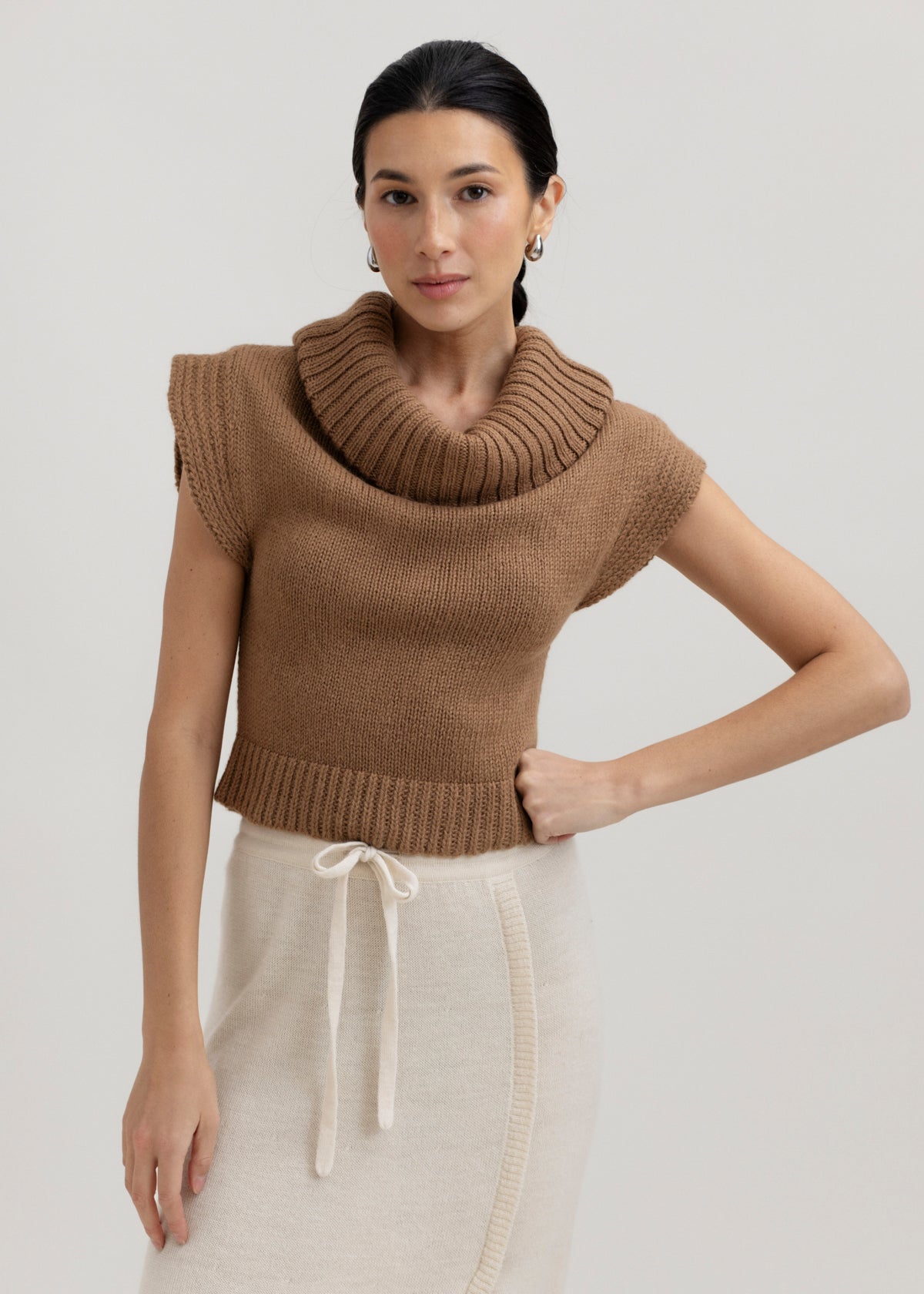 The Luna Top in Caramel