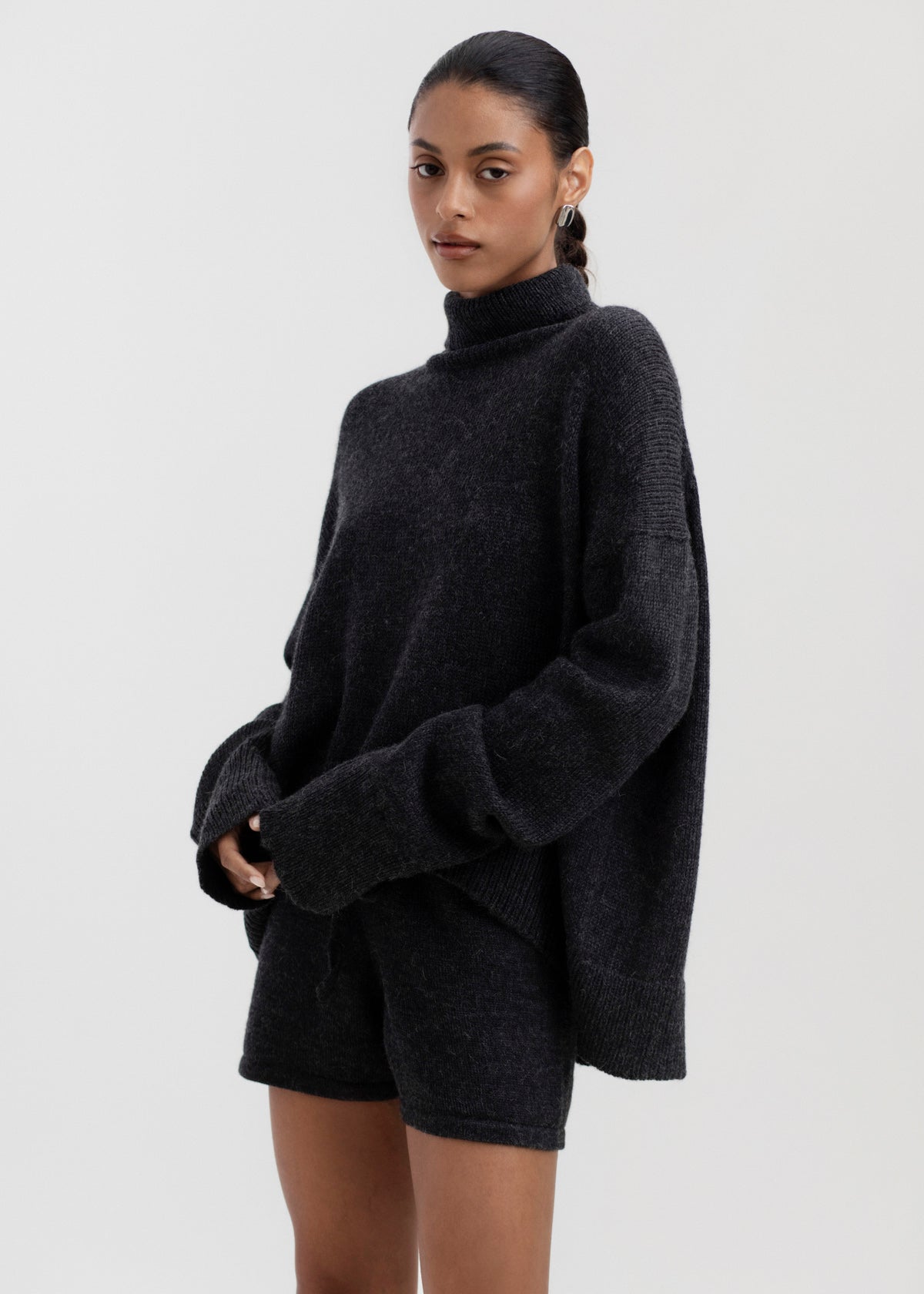 The Cedar Sweater in Charcoal