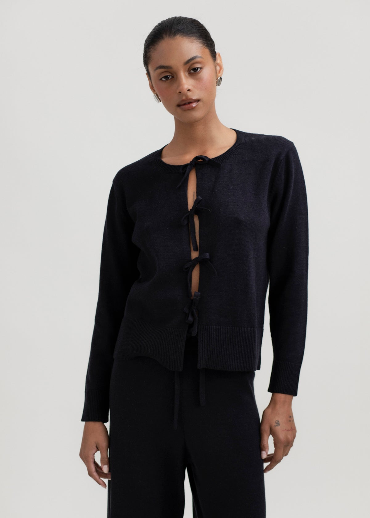 The Amaya Cardigan in Black