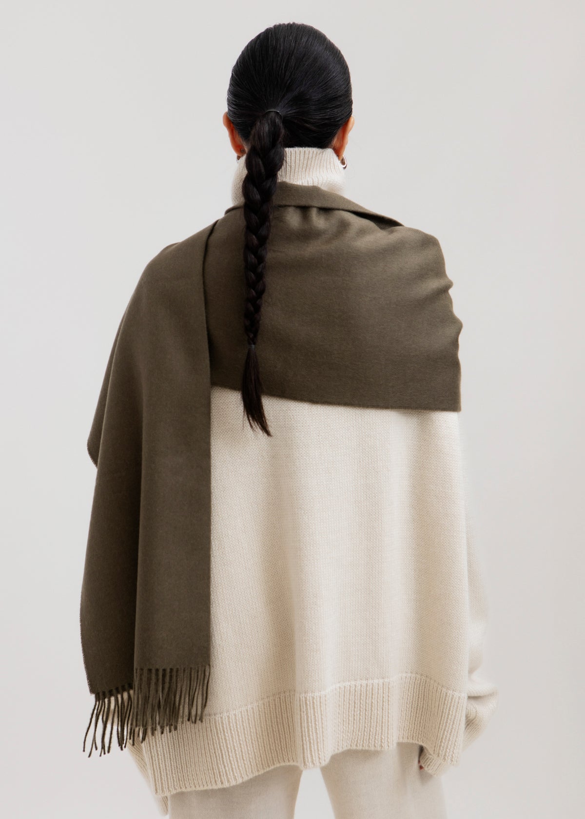 The Rowan Shawl in Moss