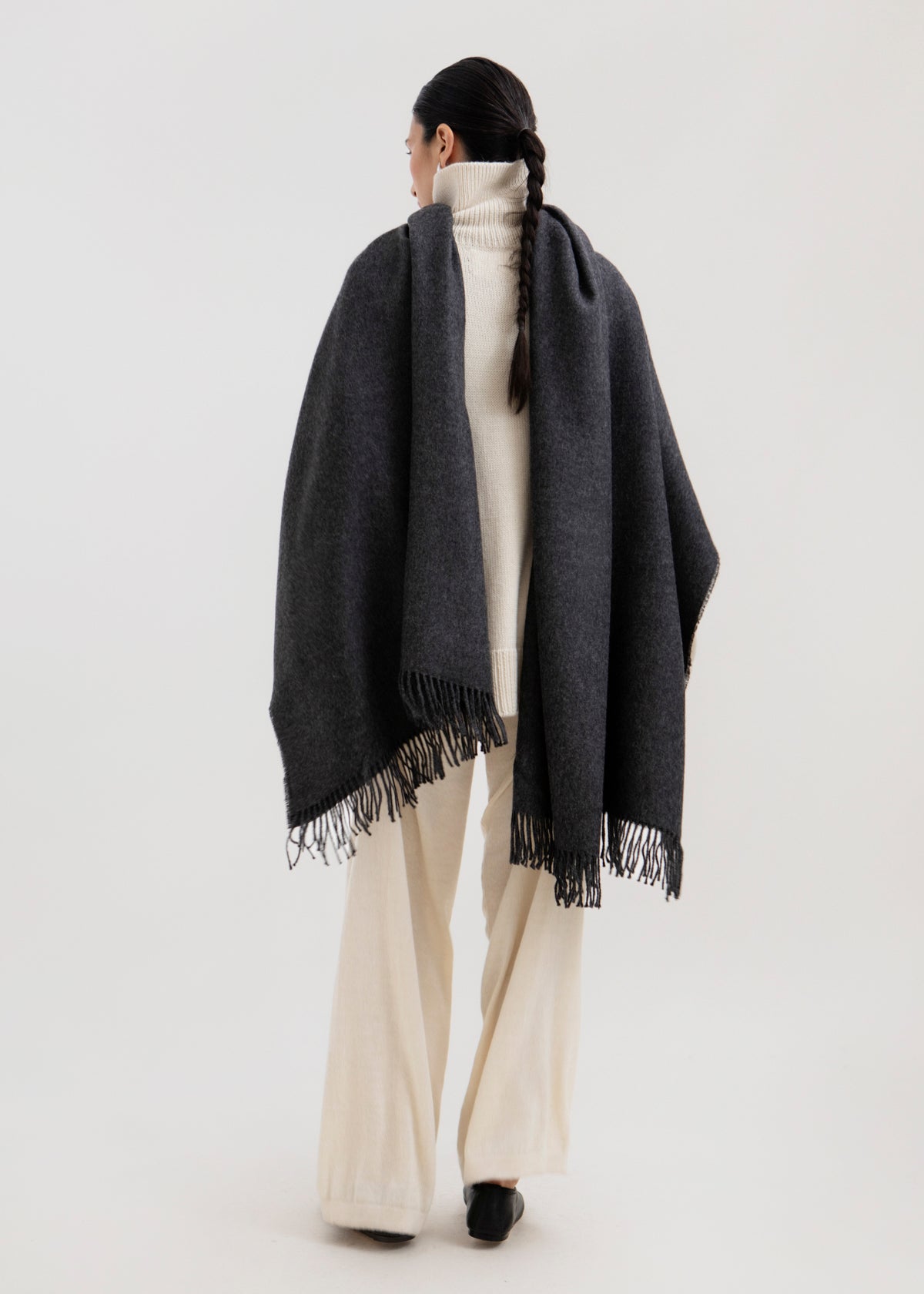 The Riley Scarf in Charcoal