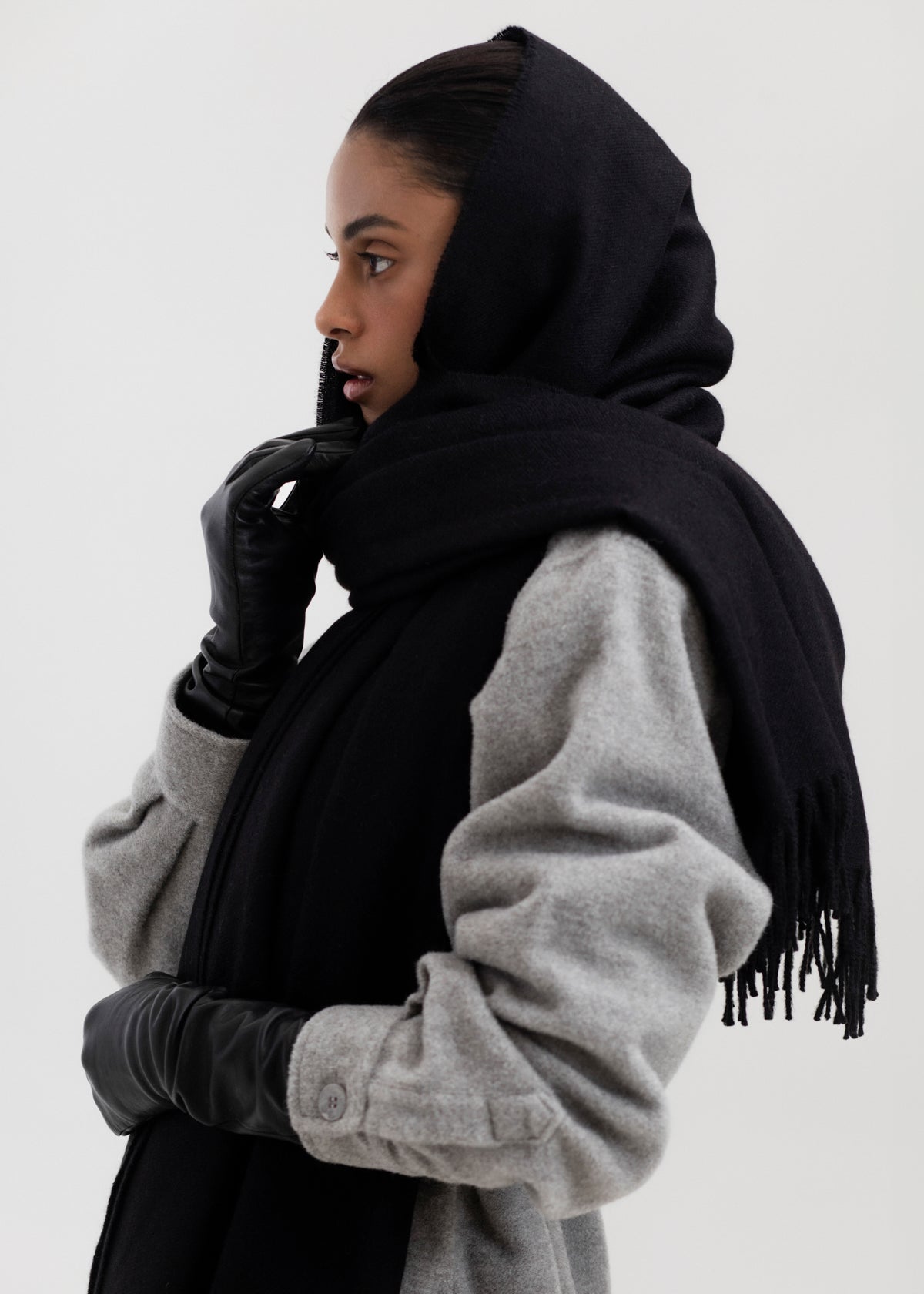 The Riley Scarf in Black
