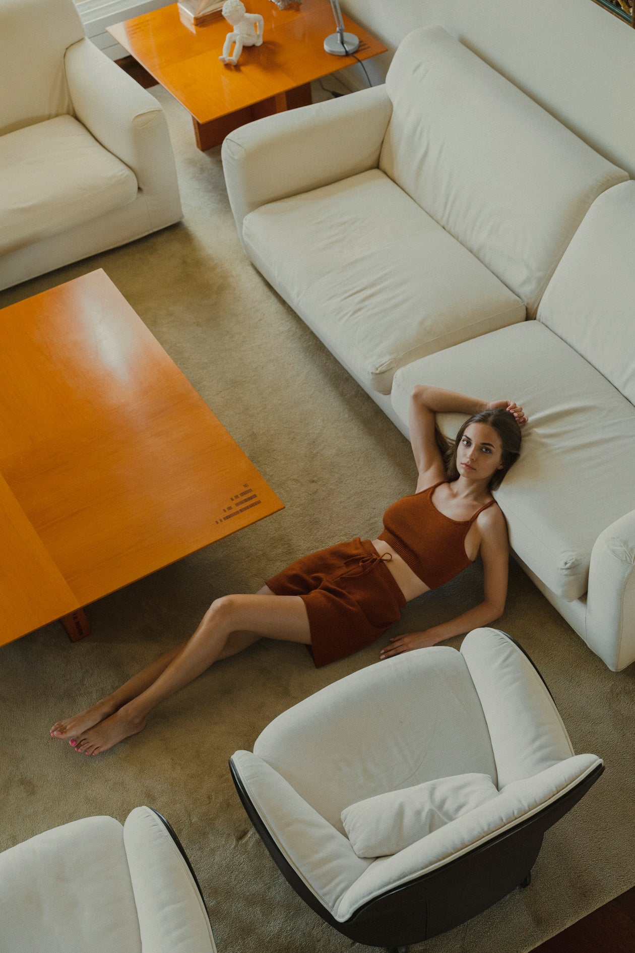 The Airy Shorts in Burnt Orange