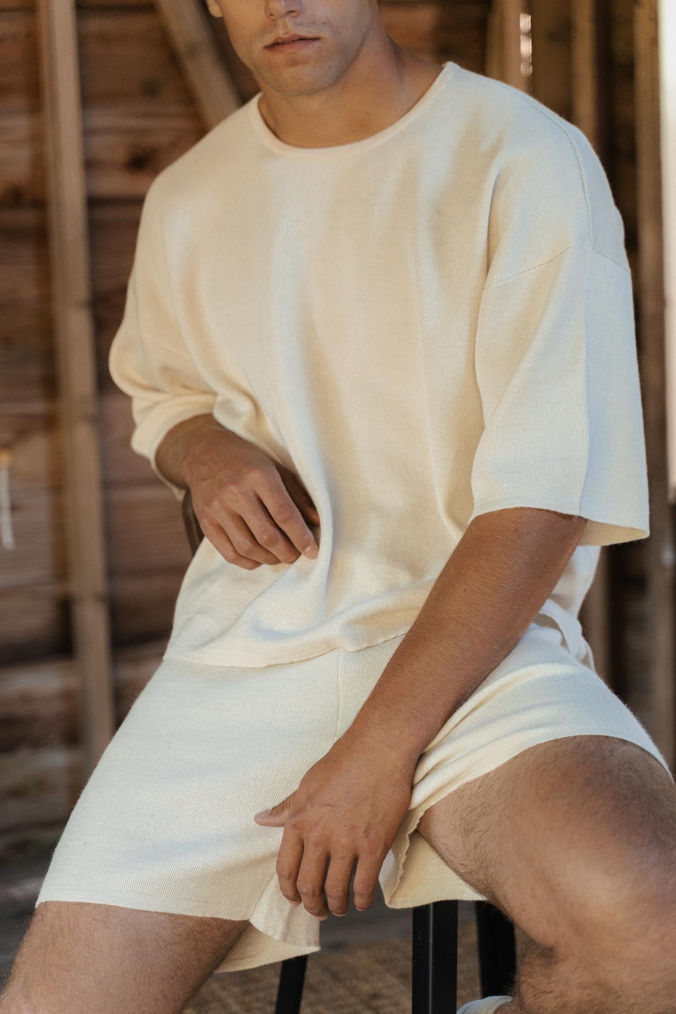The Solace Relaxed Fit T-Shirt in cream