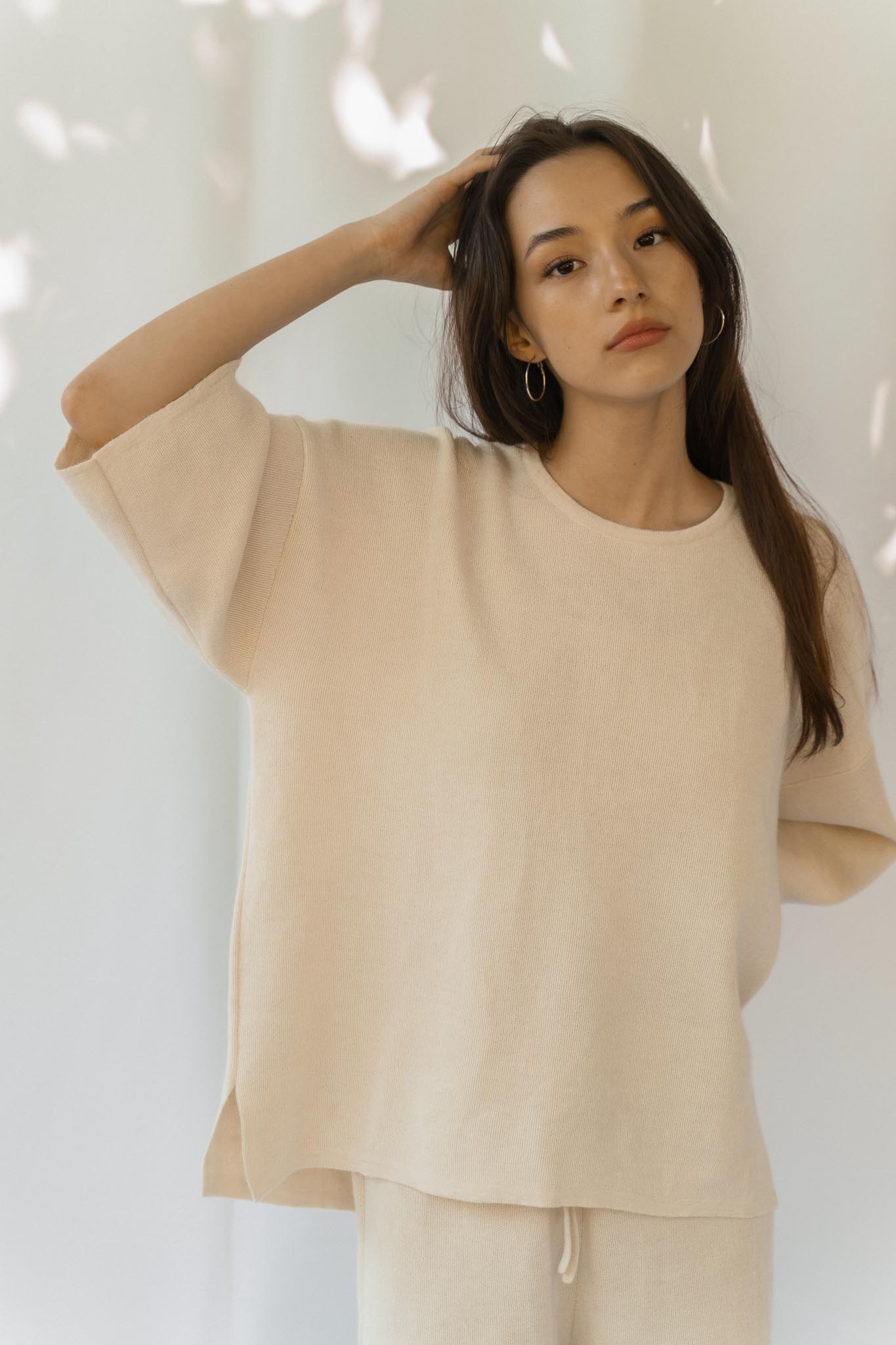 The Solace Relaxed Fit T-Shirt in cream