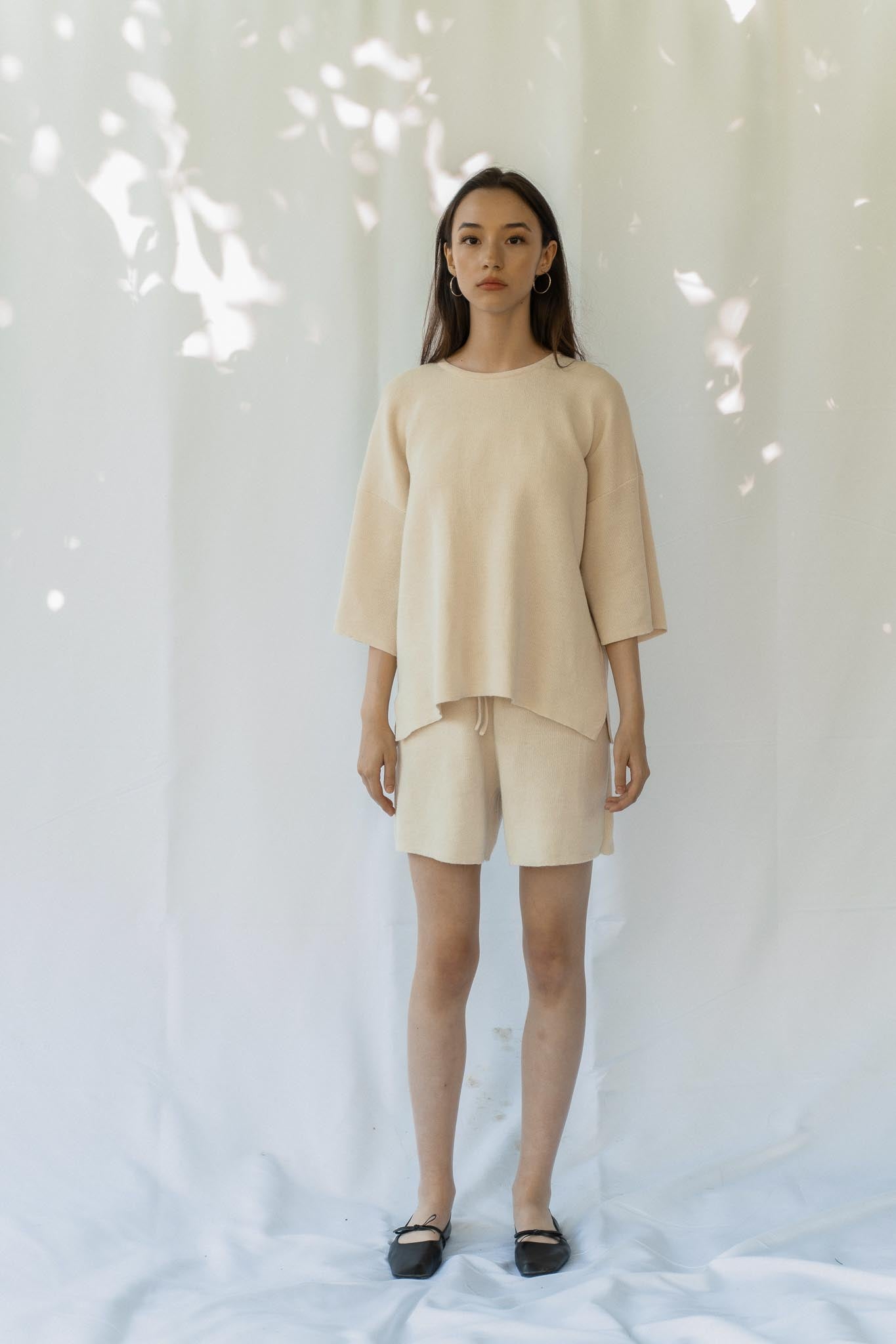The Solace Relaxed Fit T-Shirt in cream