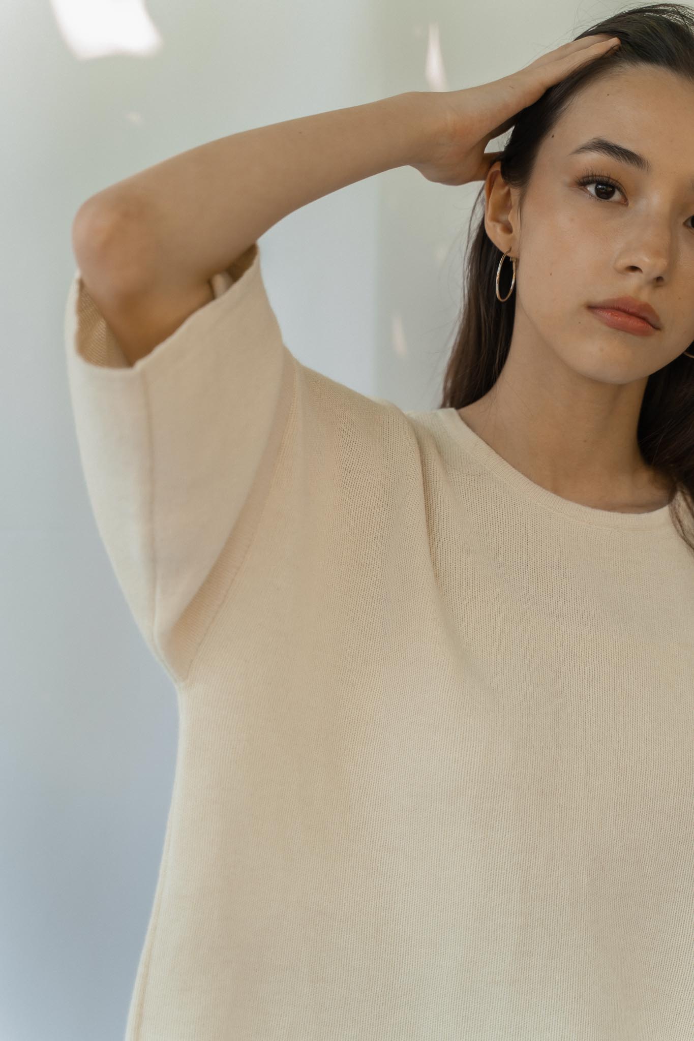 The Solace Relaxed Fit T-Shirt in cream