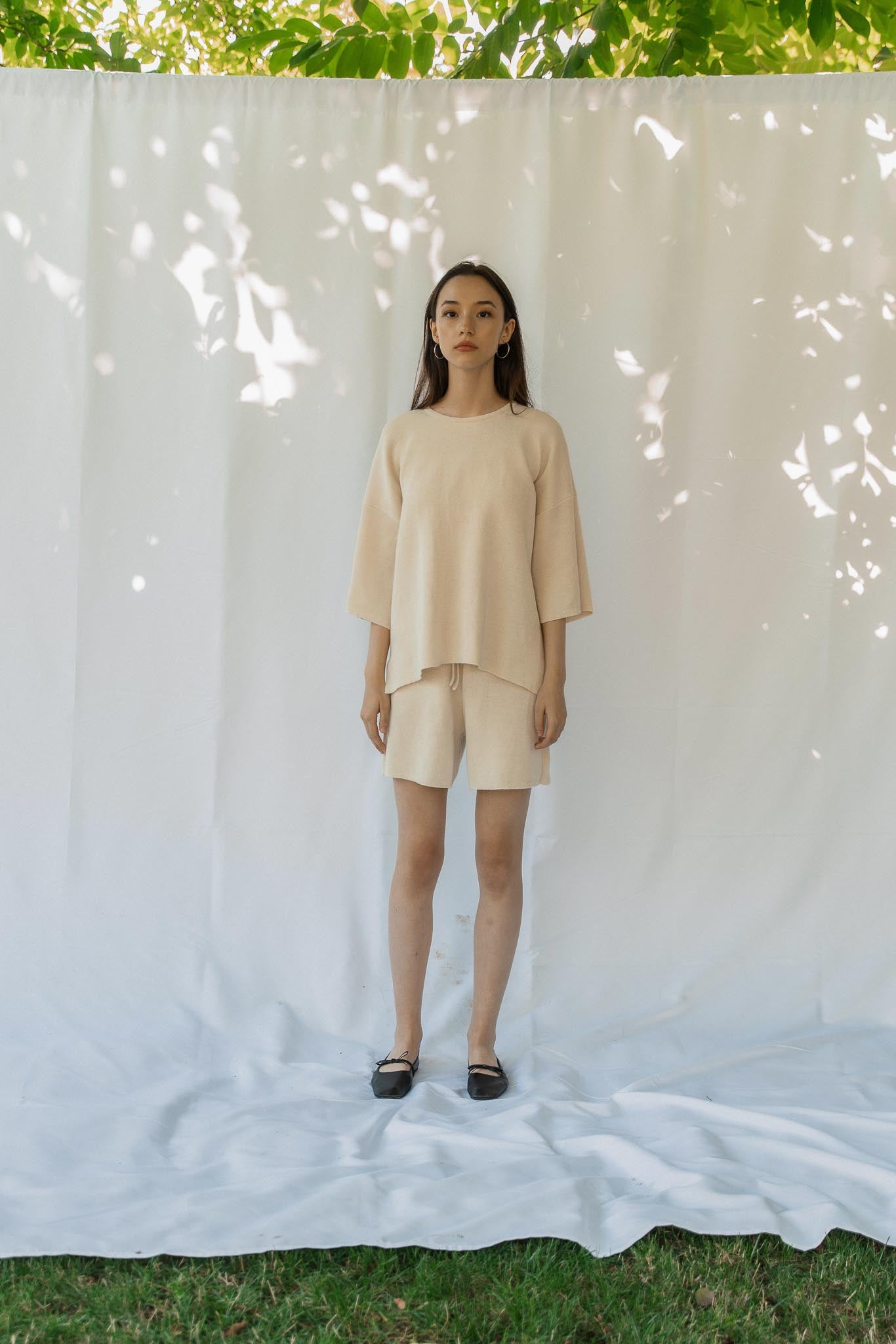 The Solace Relaxed Fit T-Shirt in cream