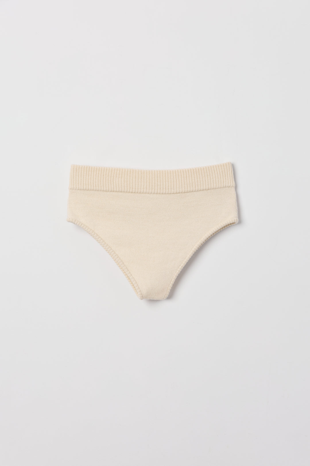 Ellis Micro Shorts in Cream, royal alpaca micro shorts by Ahblo, flat lay