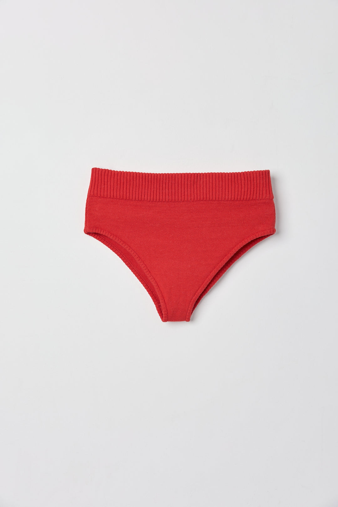 Lira Micro Shorts in Cerise, cotton and baby alpaca micro shorts by Ahblo, flat lay