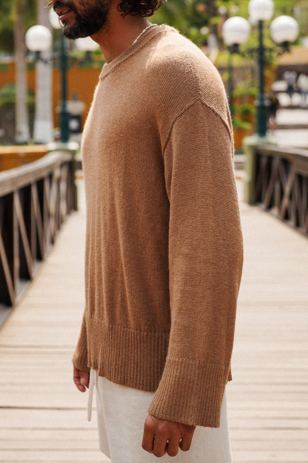 Haven Baby Alpaca Crew in Camel