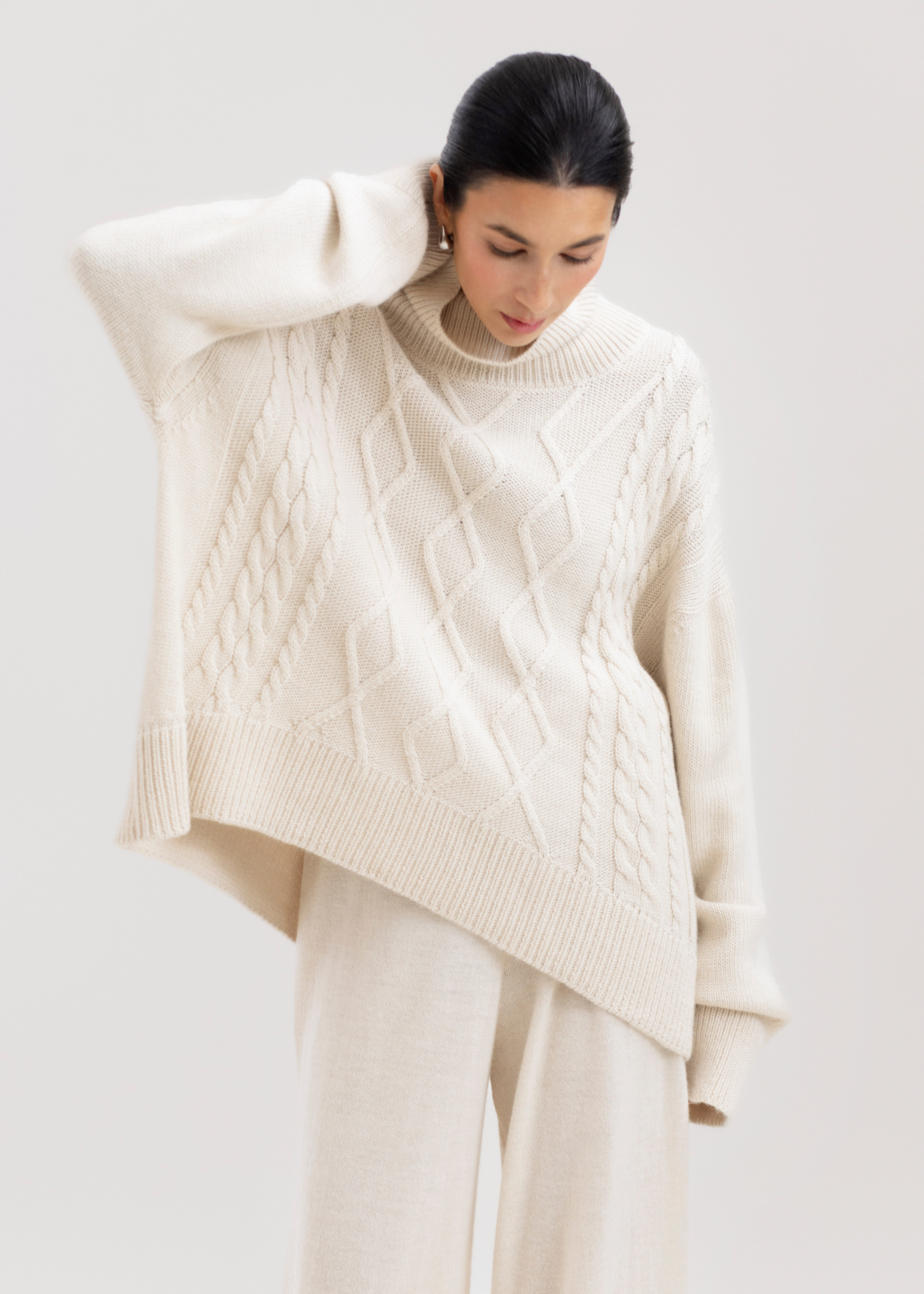 The Sierra Cable Knit in Cream