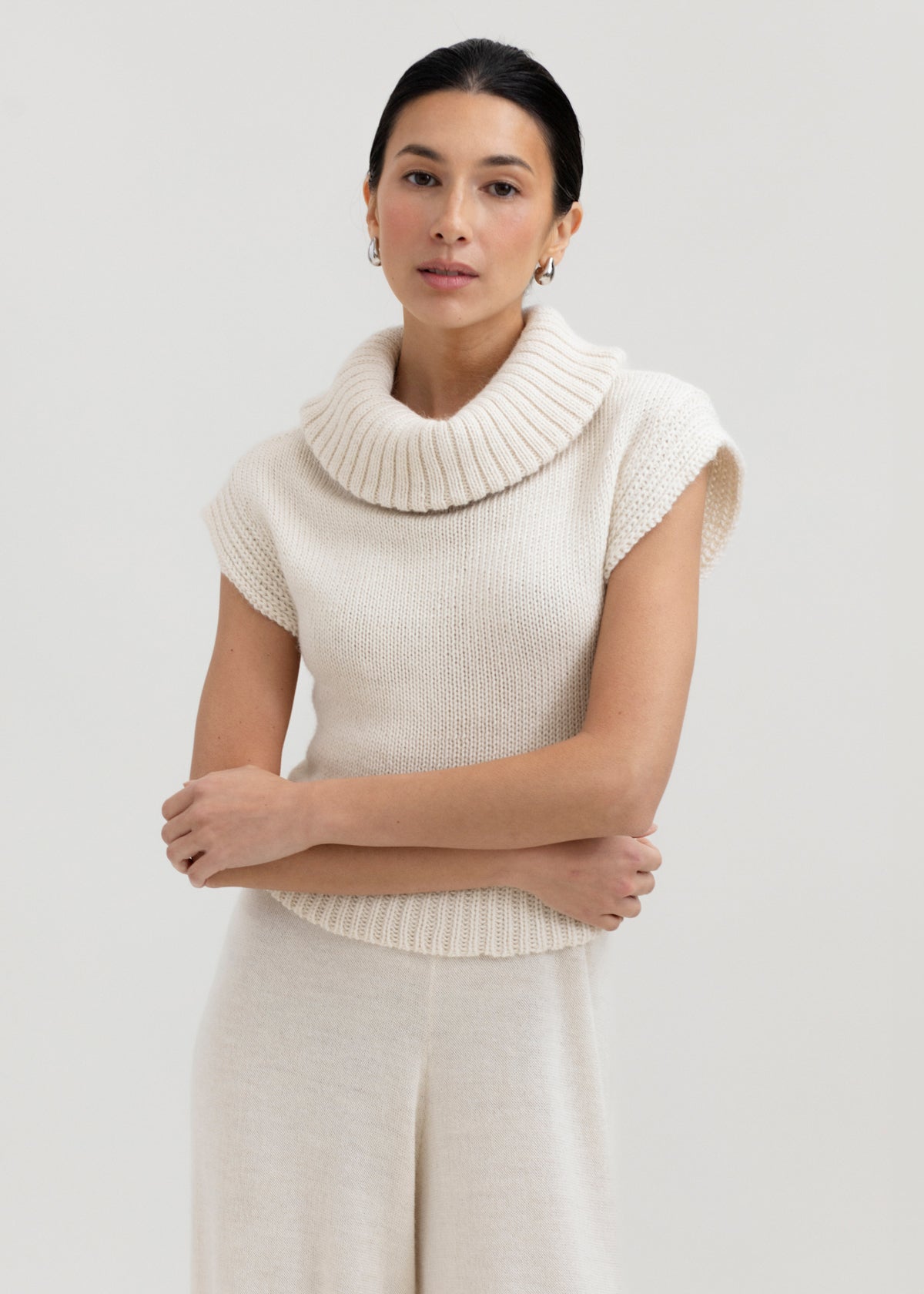 The Luna Top in Cream