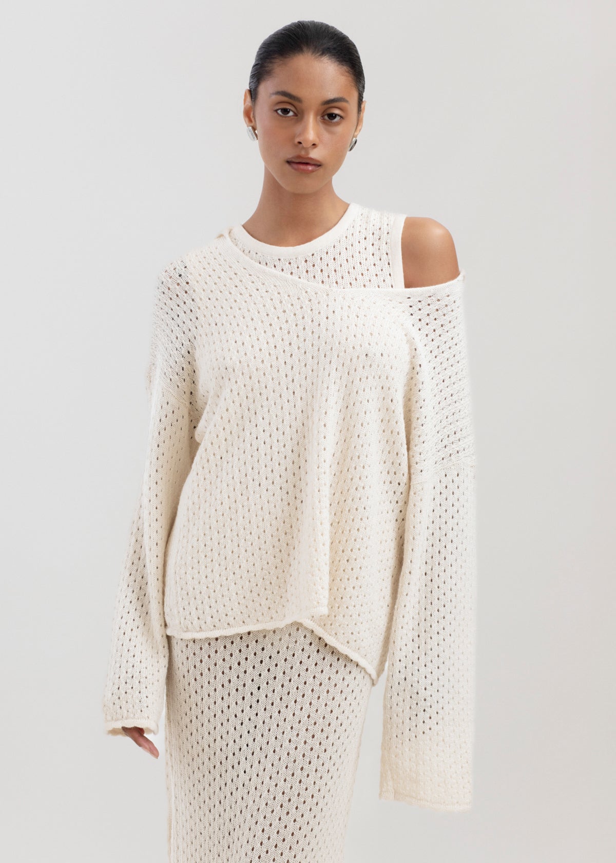 The Haze Sweater in Cream