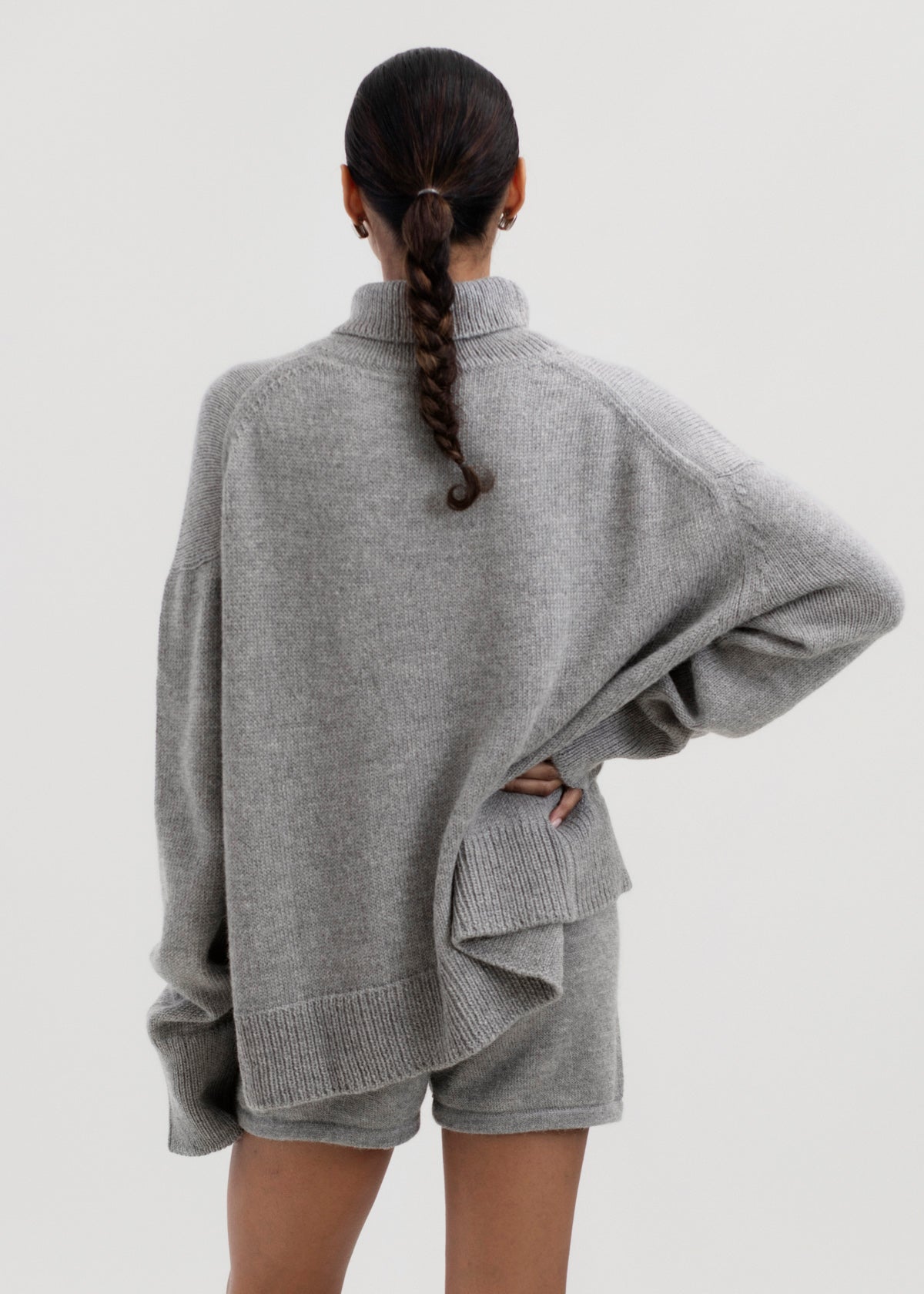 The Cedar Sweater in Mist Grey