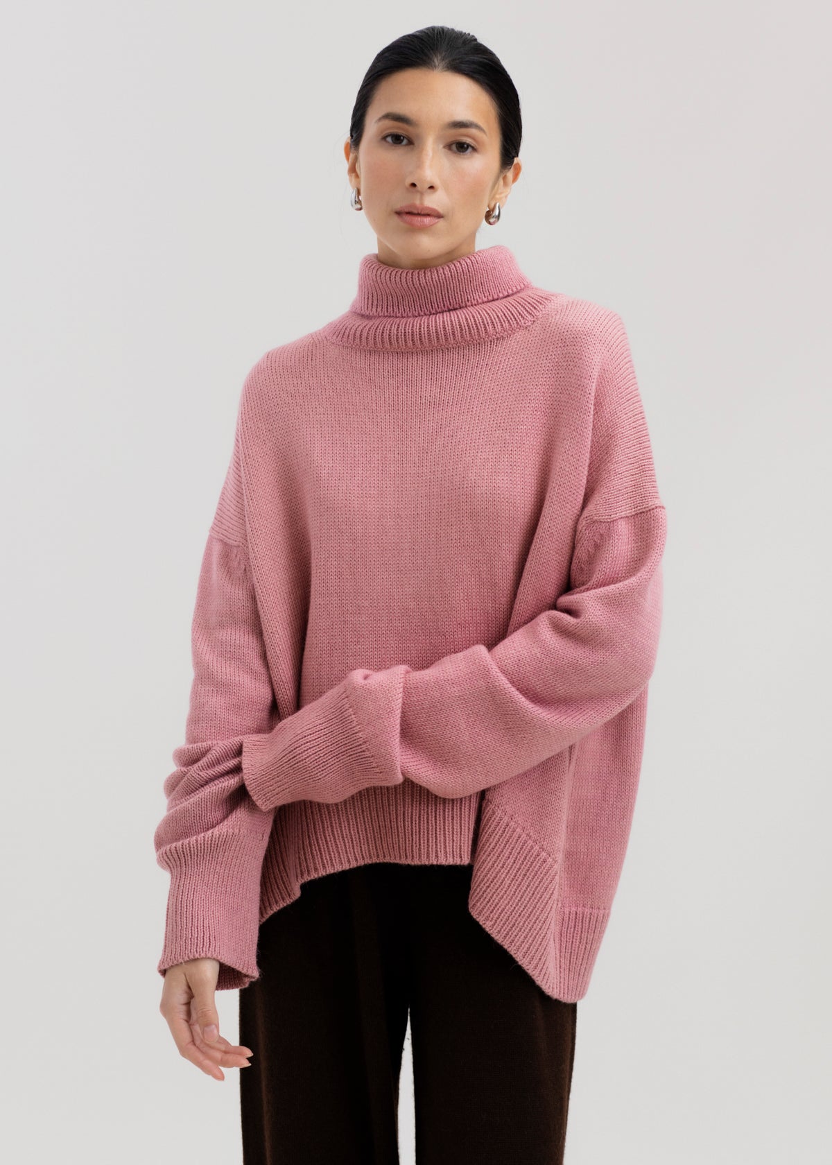The Cedar Sweater in Soft Blush