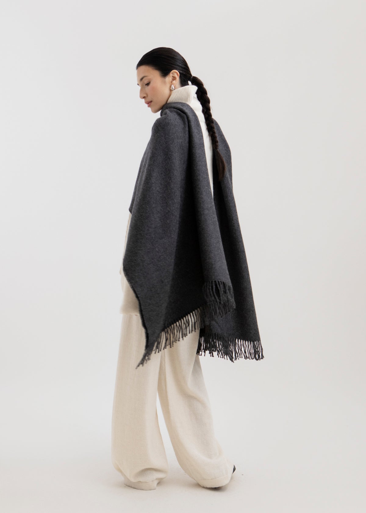 The Riley Scarf in Charcoal