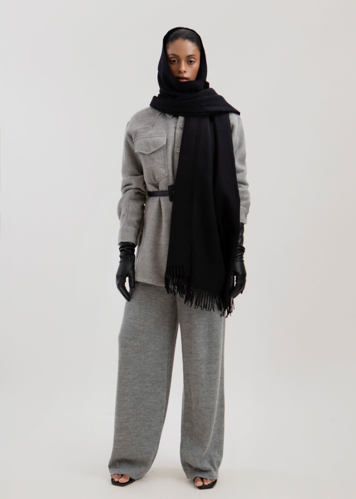 The Riley Scarf in Black