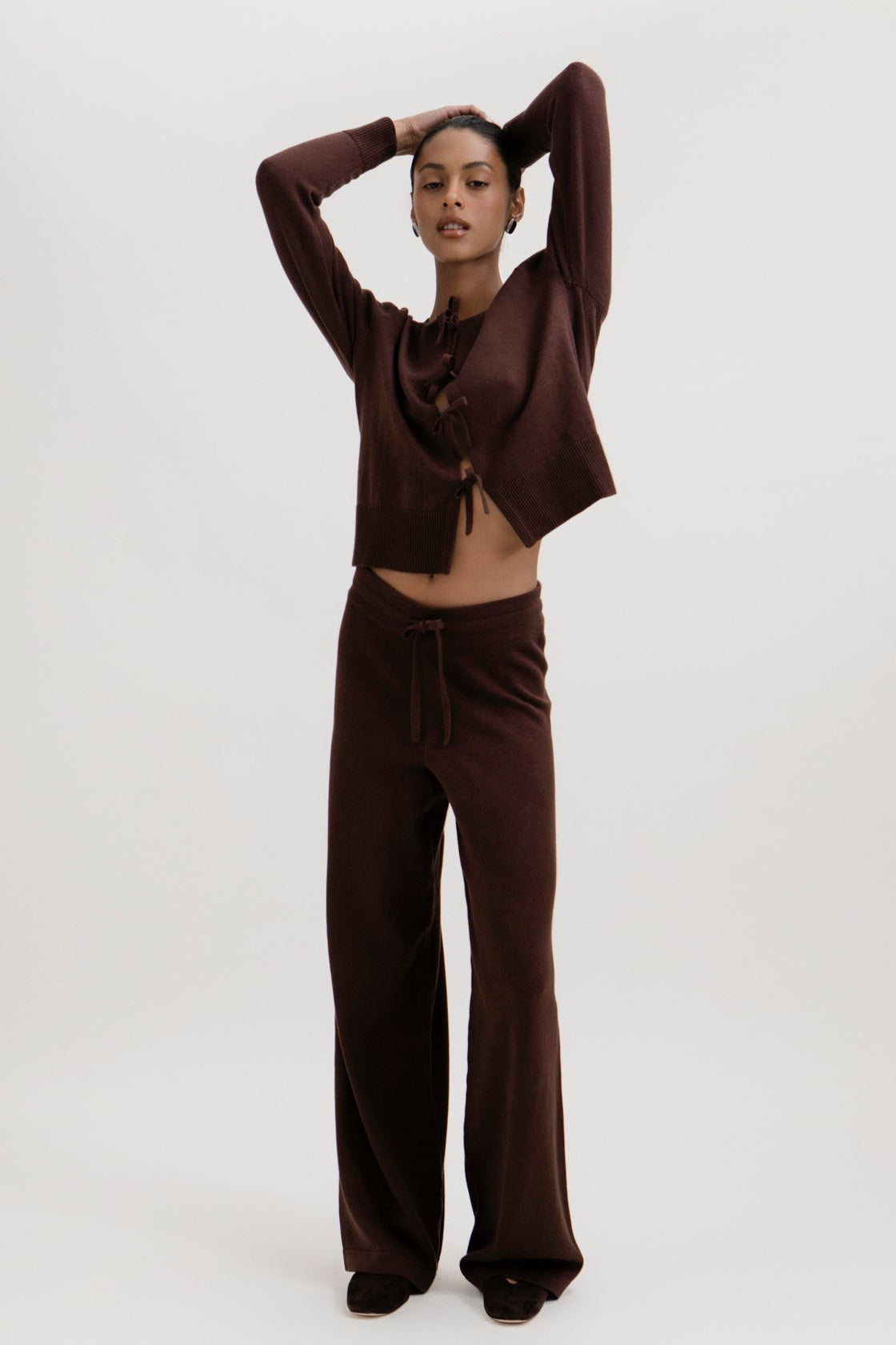 The Alba Pants in Chocolate Brown