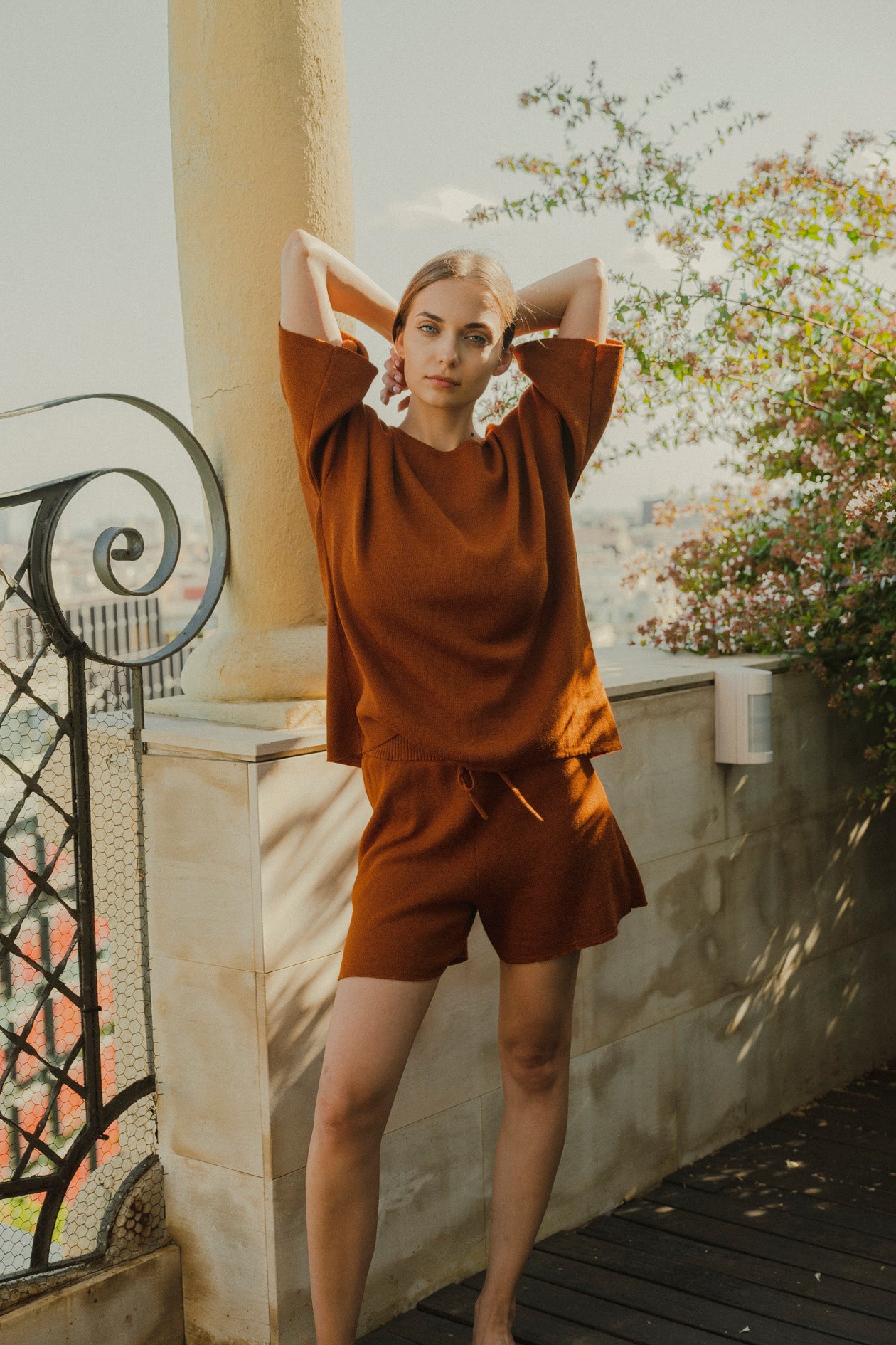 The Solace Relaxed Fit T-Shirt in burnt orange S