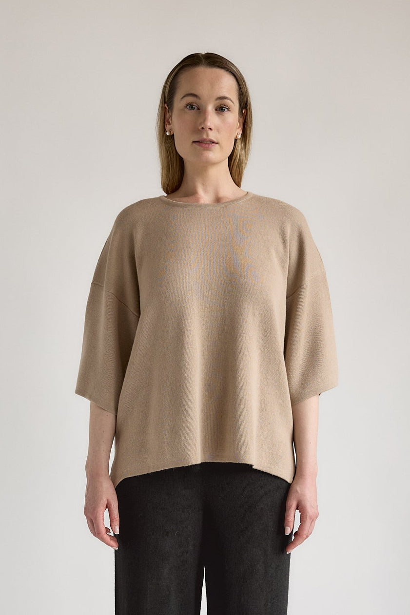The Solace Tee Sweater in Dune