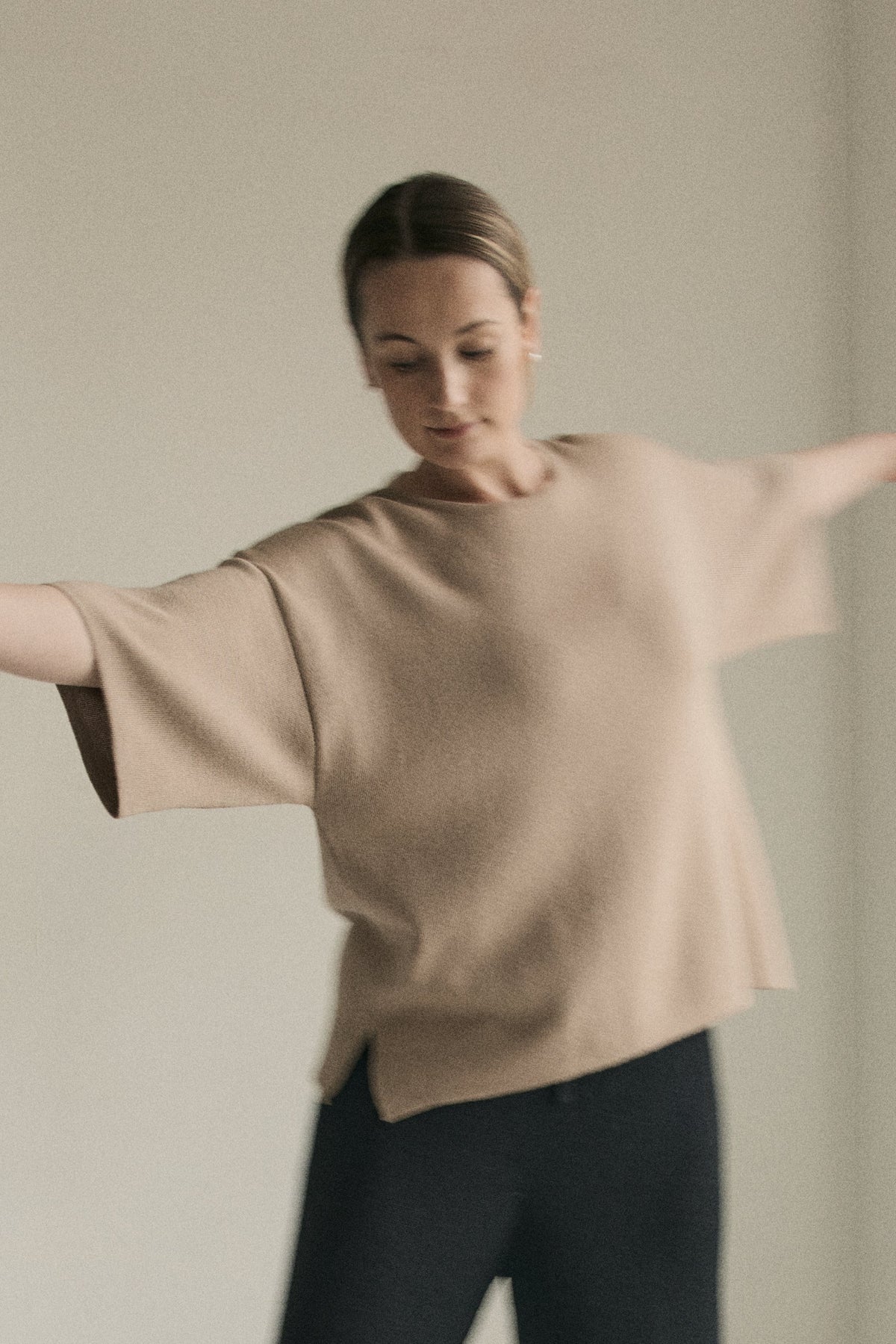 The Solace Tee Sweater in Dune
