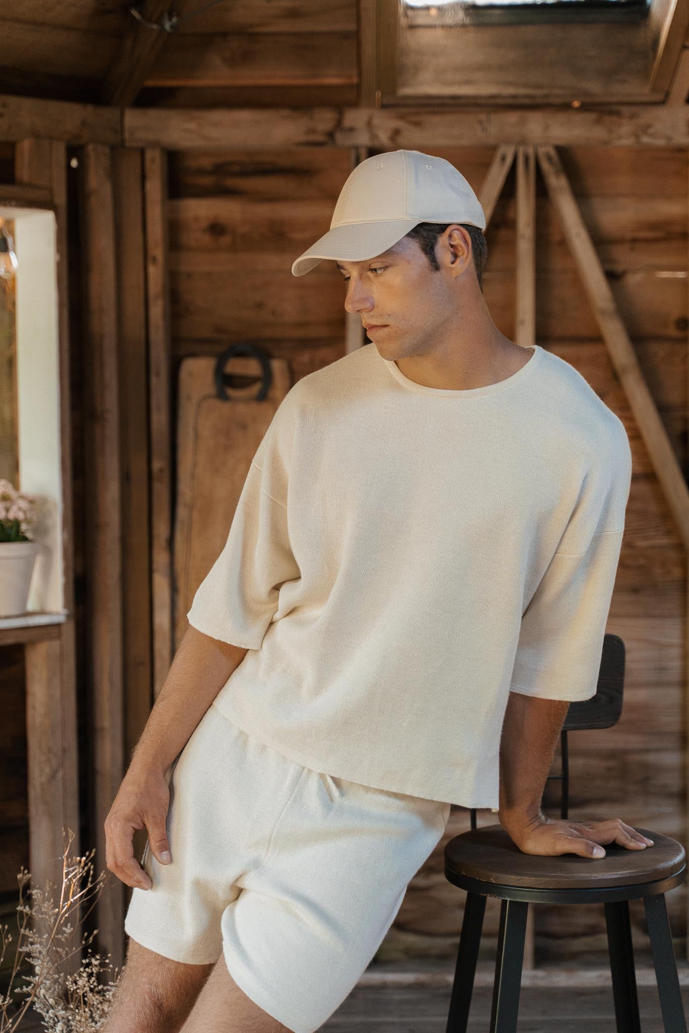 The Solace Relaxed Fit T-Shirt in cream