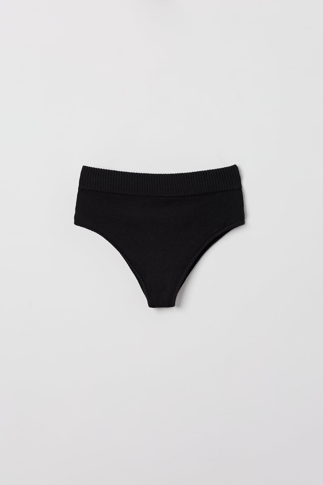 Ellis Micro Shorts in Black, royal alpaca micro shorts by Ahblo, flat lay